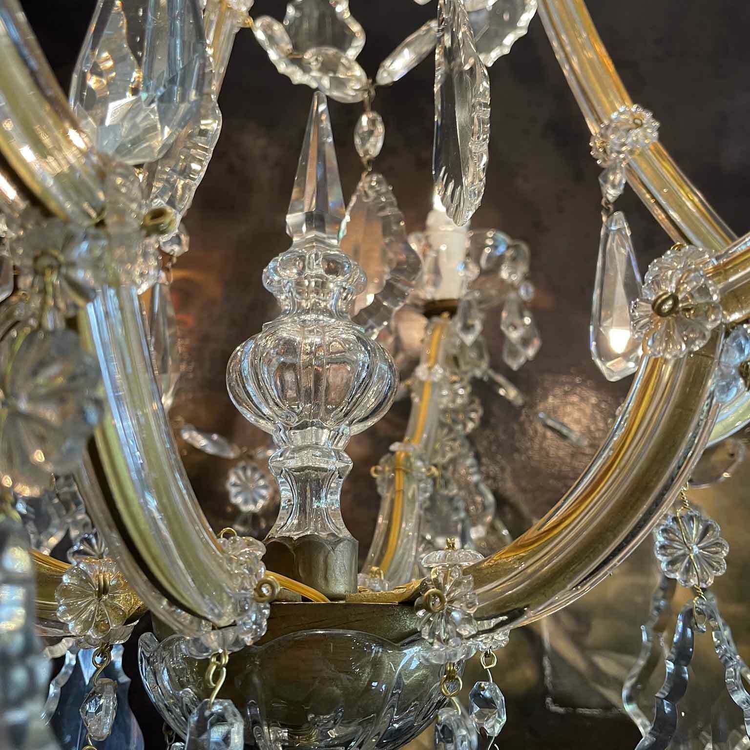 Maria Teresa Crystal Chandelier With 7 Lights From 1950 photo Lighting