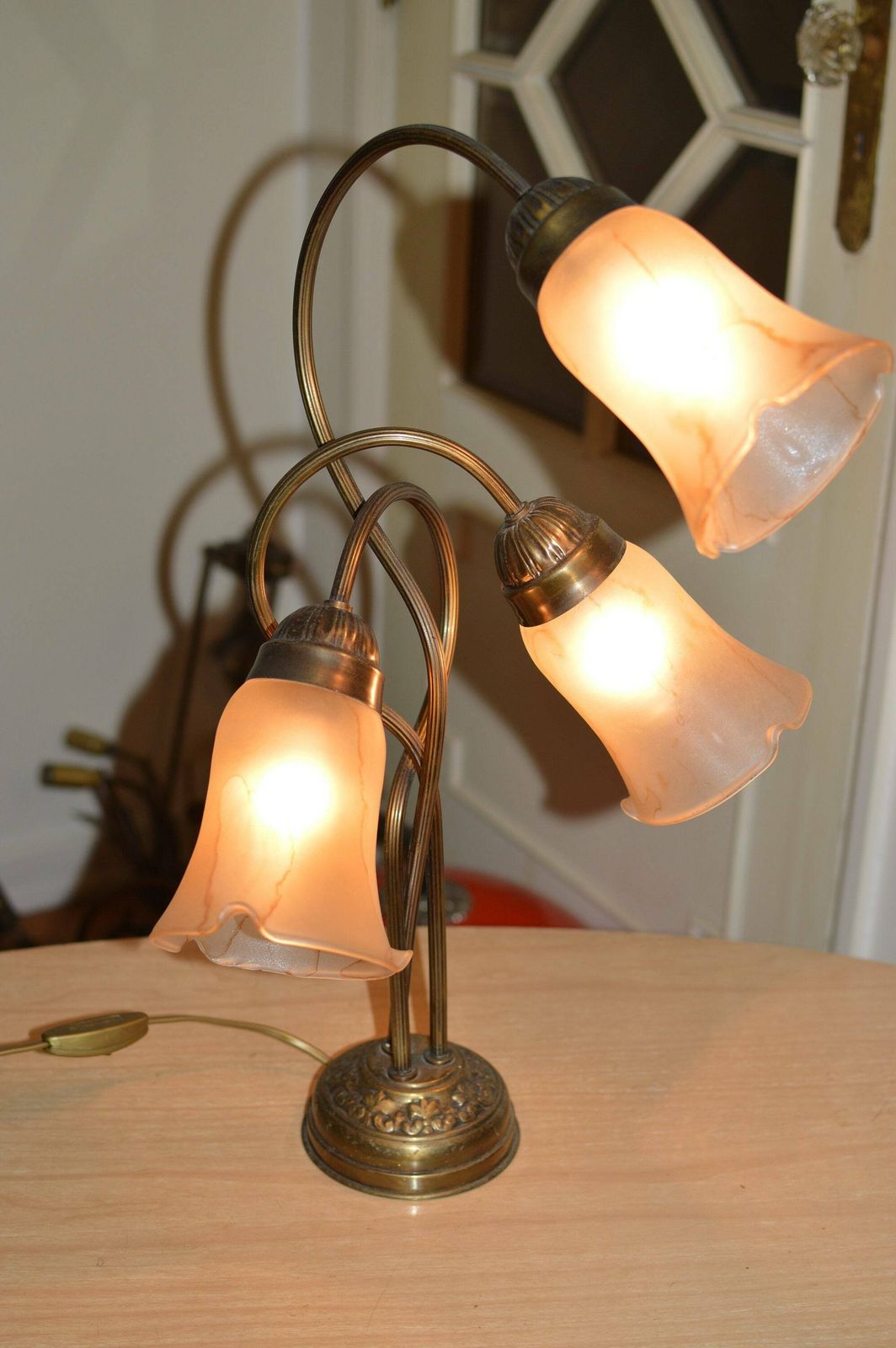 Art Nouveau Table Lamp.. Floor Lamp Lamp Art Nouveau Rare... photo furniture