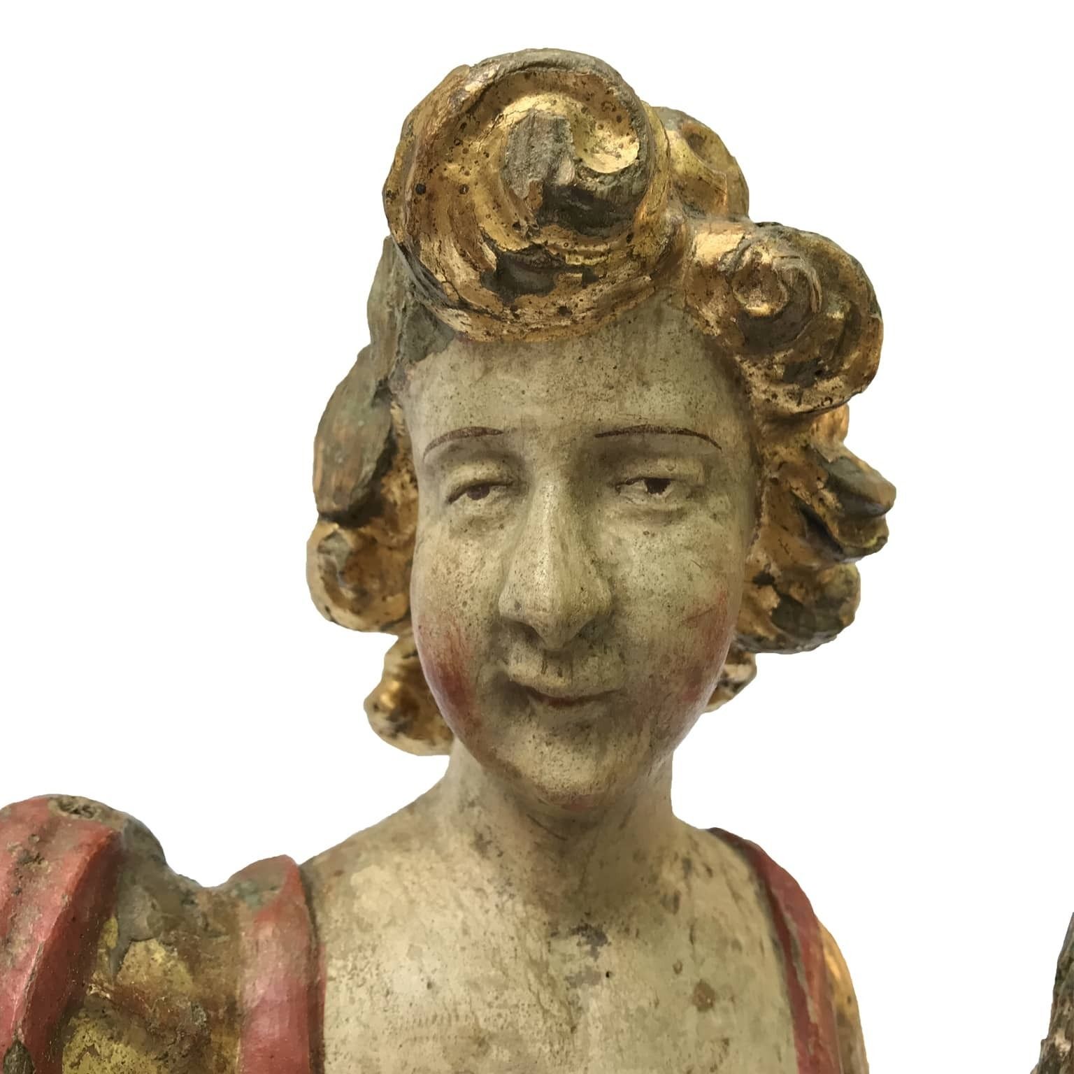 Pair Of Cornucopia Sculptures From The 1600s photo Art