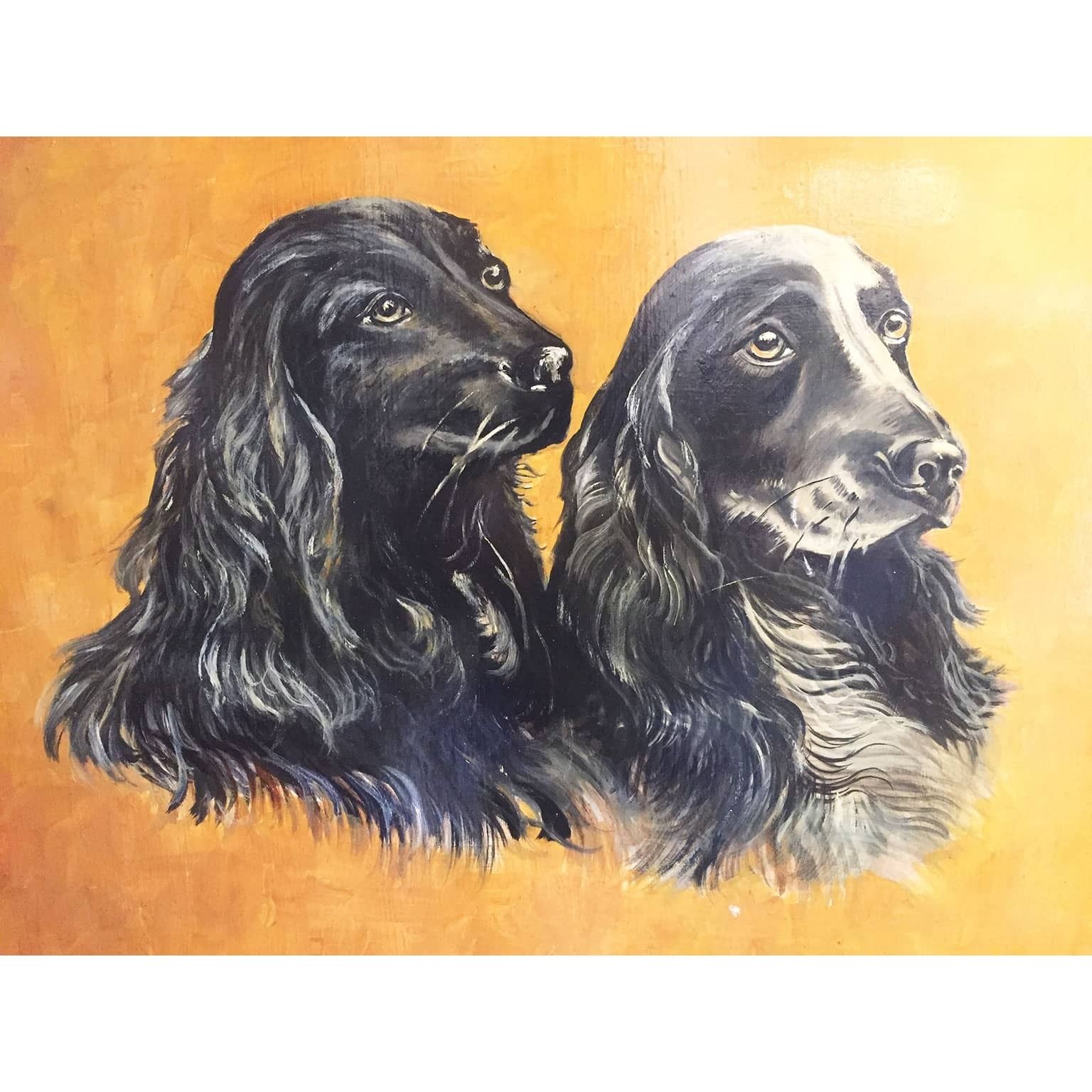 Portrait Of A Pair Of Cocker Spaniels