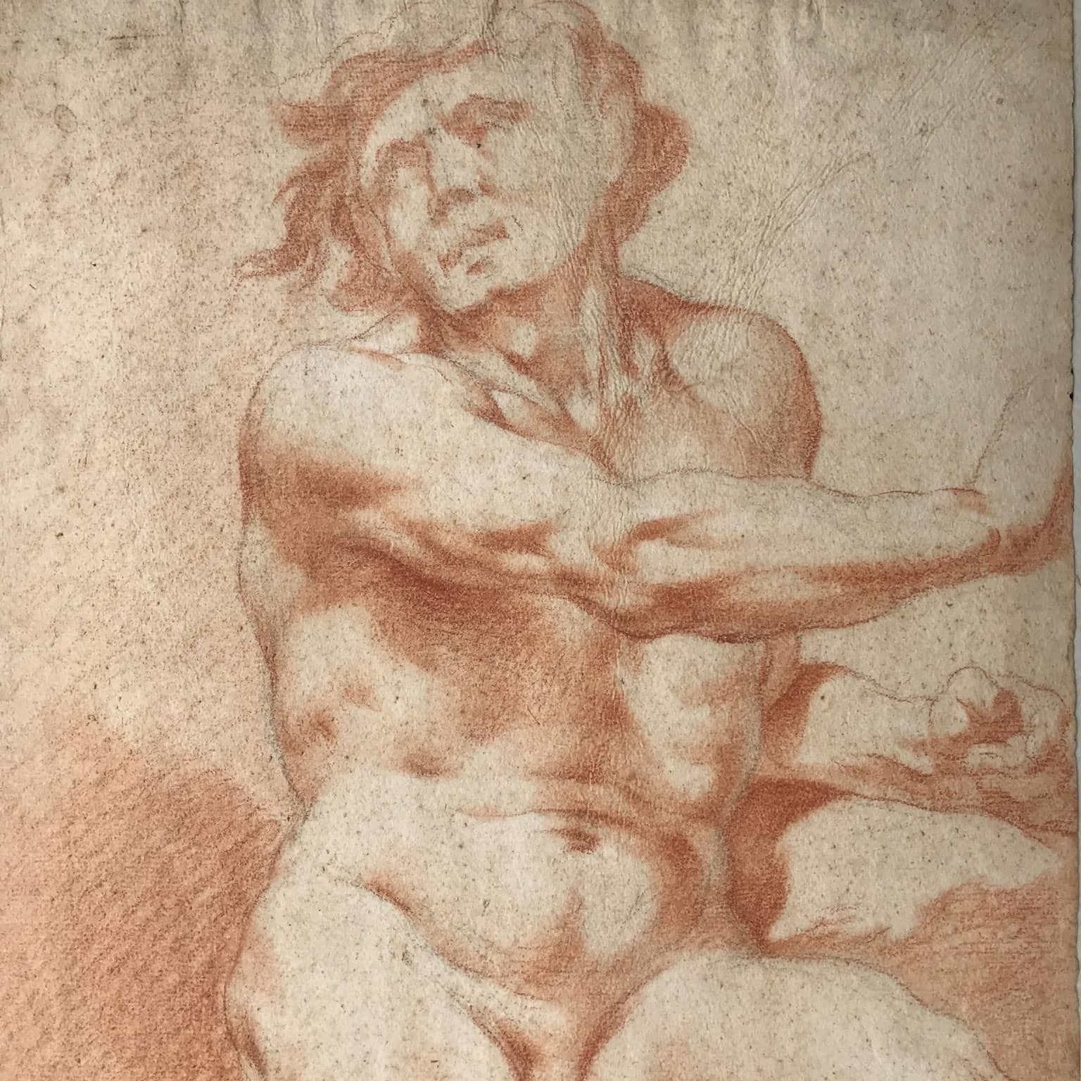 photo furniture Pair Of Sanguine Drawings With Nude Studies