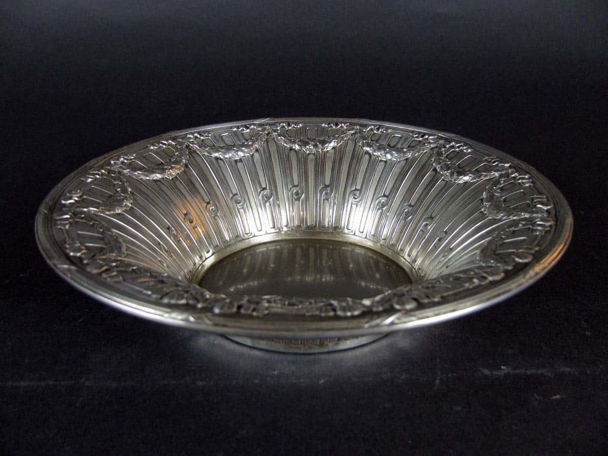 photo furniture Centerpiece In Embossed Silver Plated