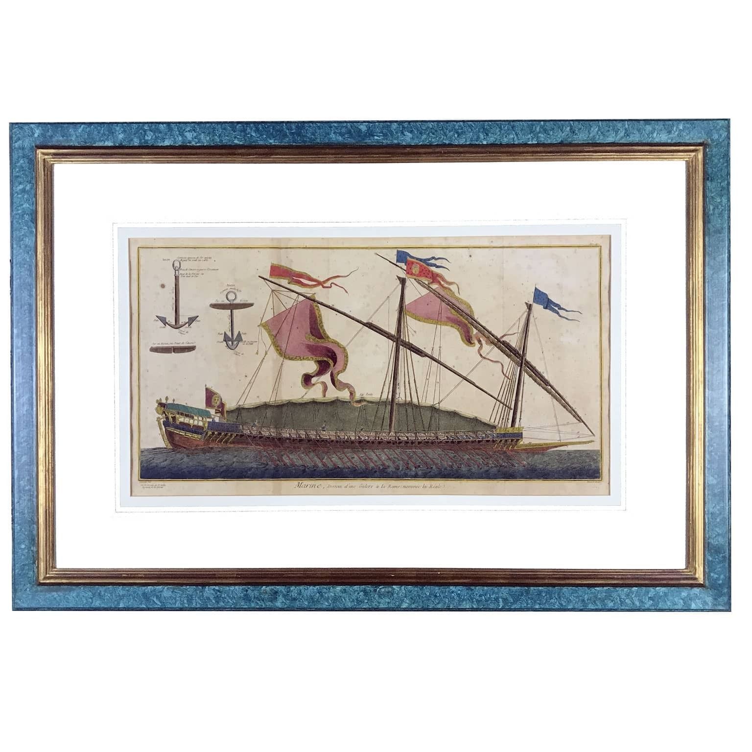 Drawing Of A Paris Galley 1772 photo furniture
