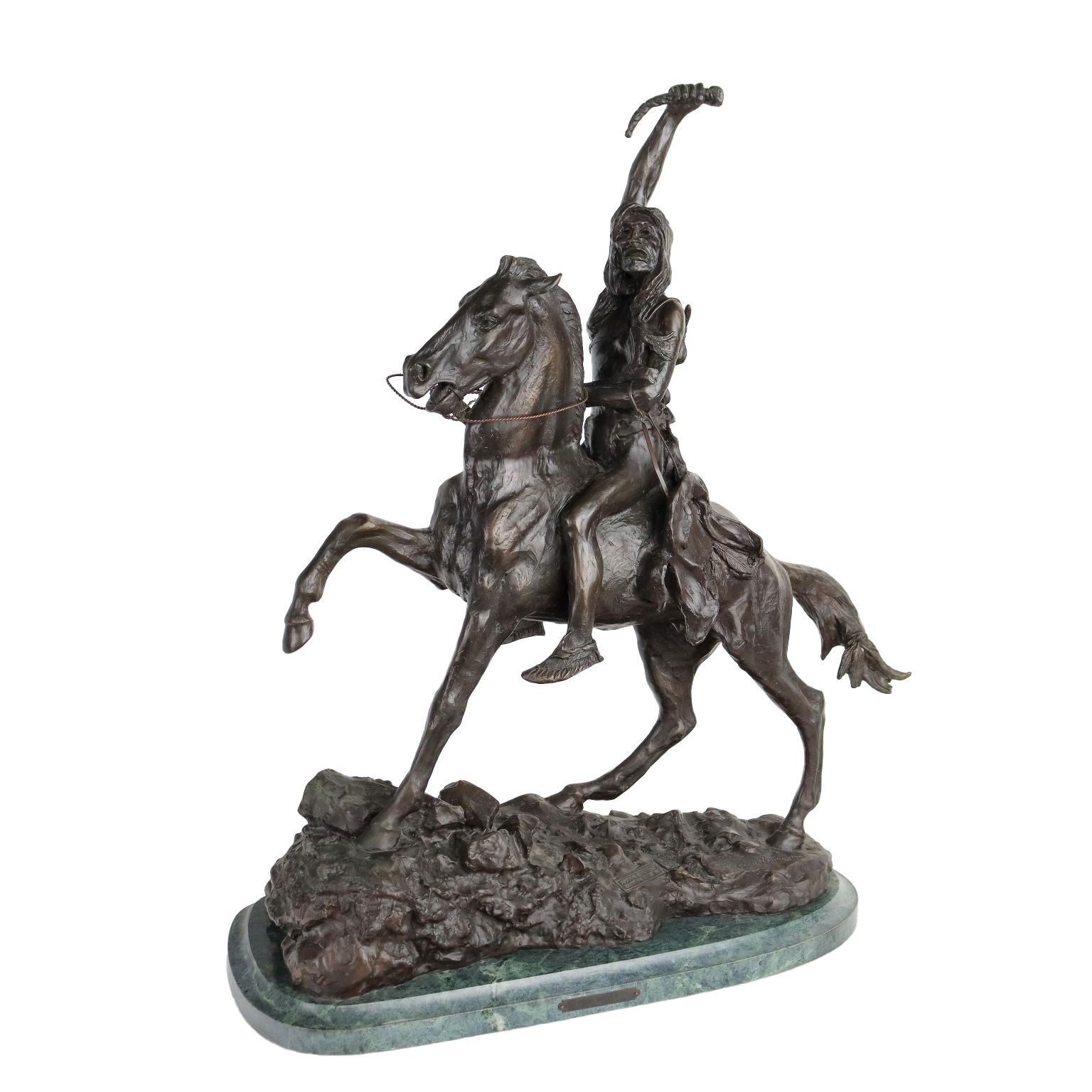 Ancient Sculpture The Triumph Copy From F. Remington '900 Bronze