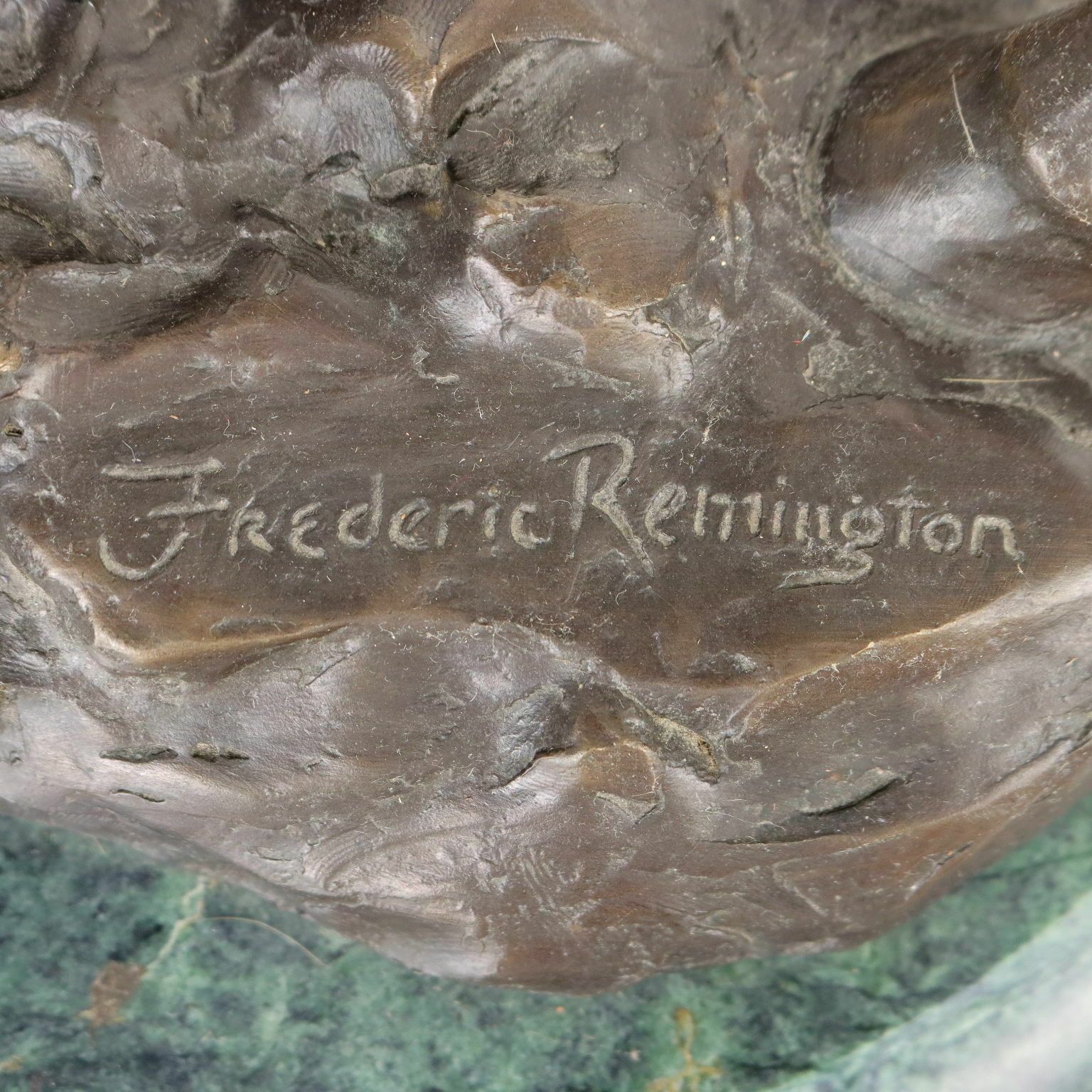 Art Ancient Sculpture The Triumph Copy From F. Remington '900 Bronze photo