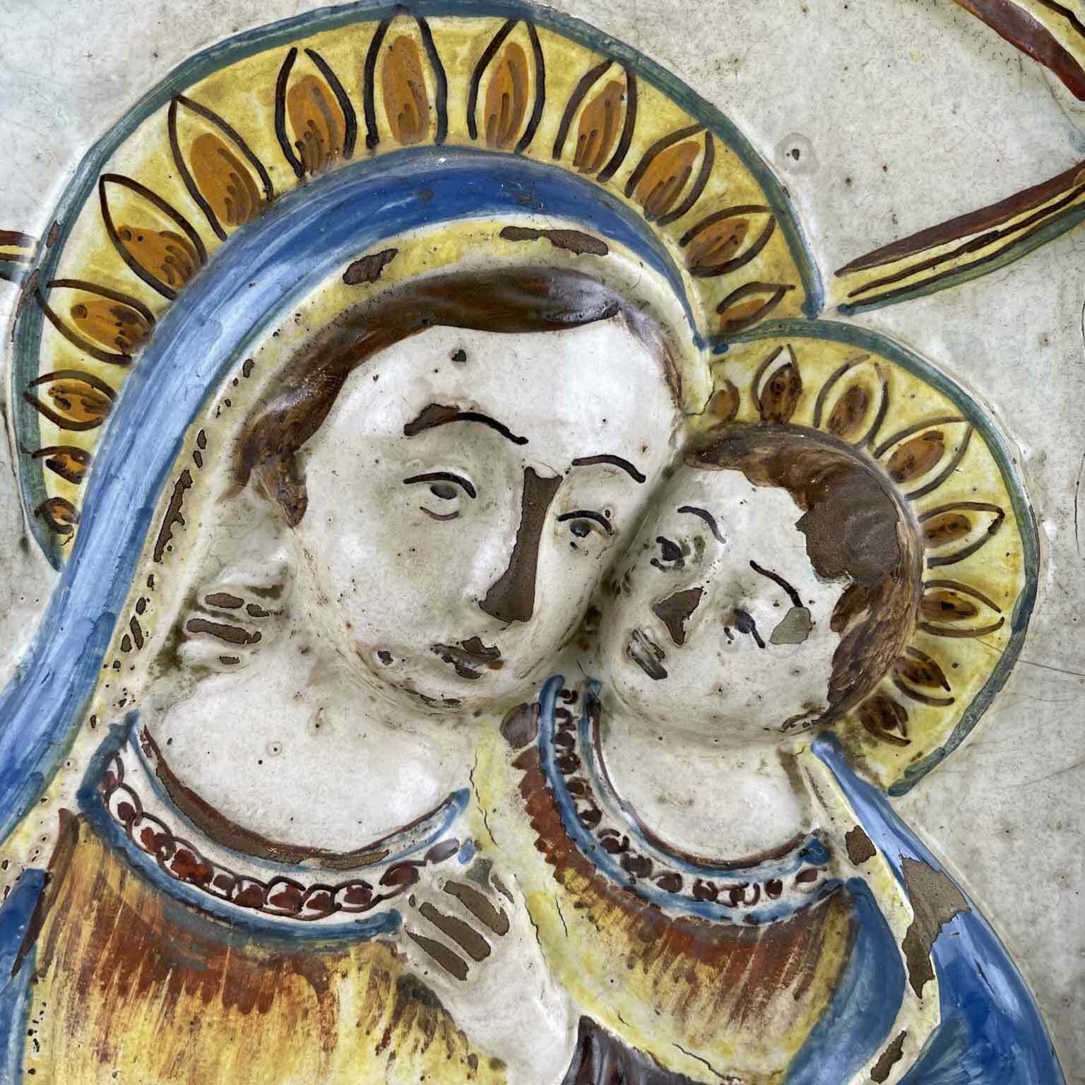 Madonna With Child In Glazed Terracotta 1600 photo furniture