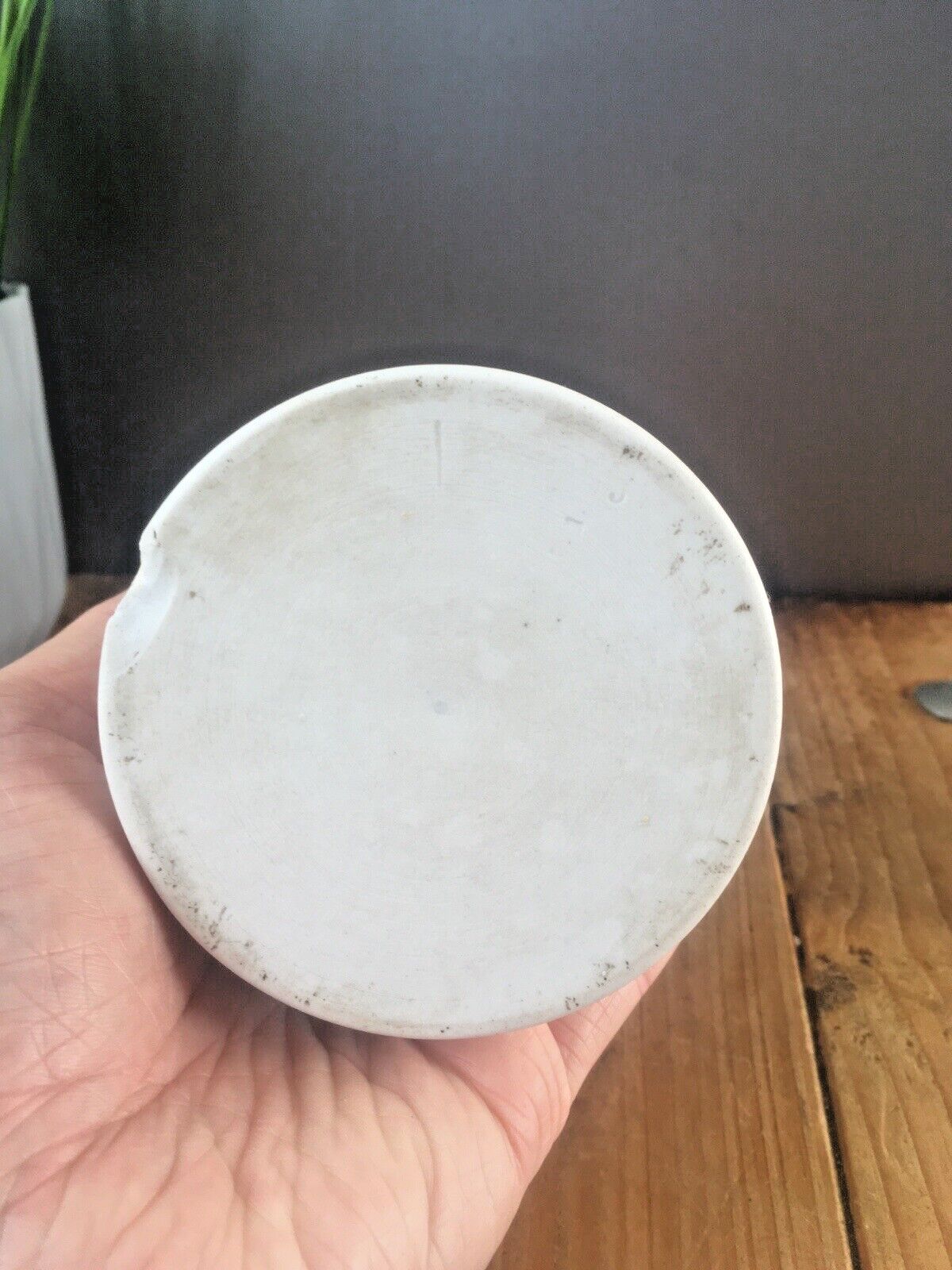 Rare Antique German Porcelain Adeps Benzoat Apothecary Pharmacy Chemist Jar Pot photo vinterior