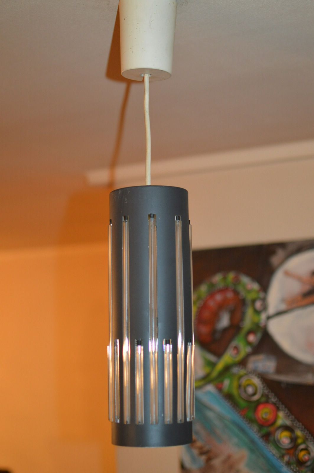 Vintage Space Age Lamp Midcentury Nordic Lamp 1970 Industrial Lamp photo buy