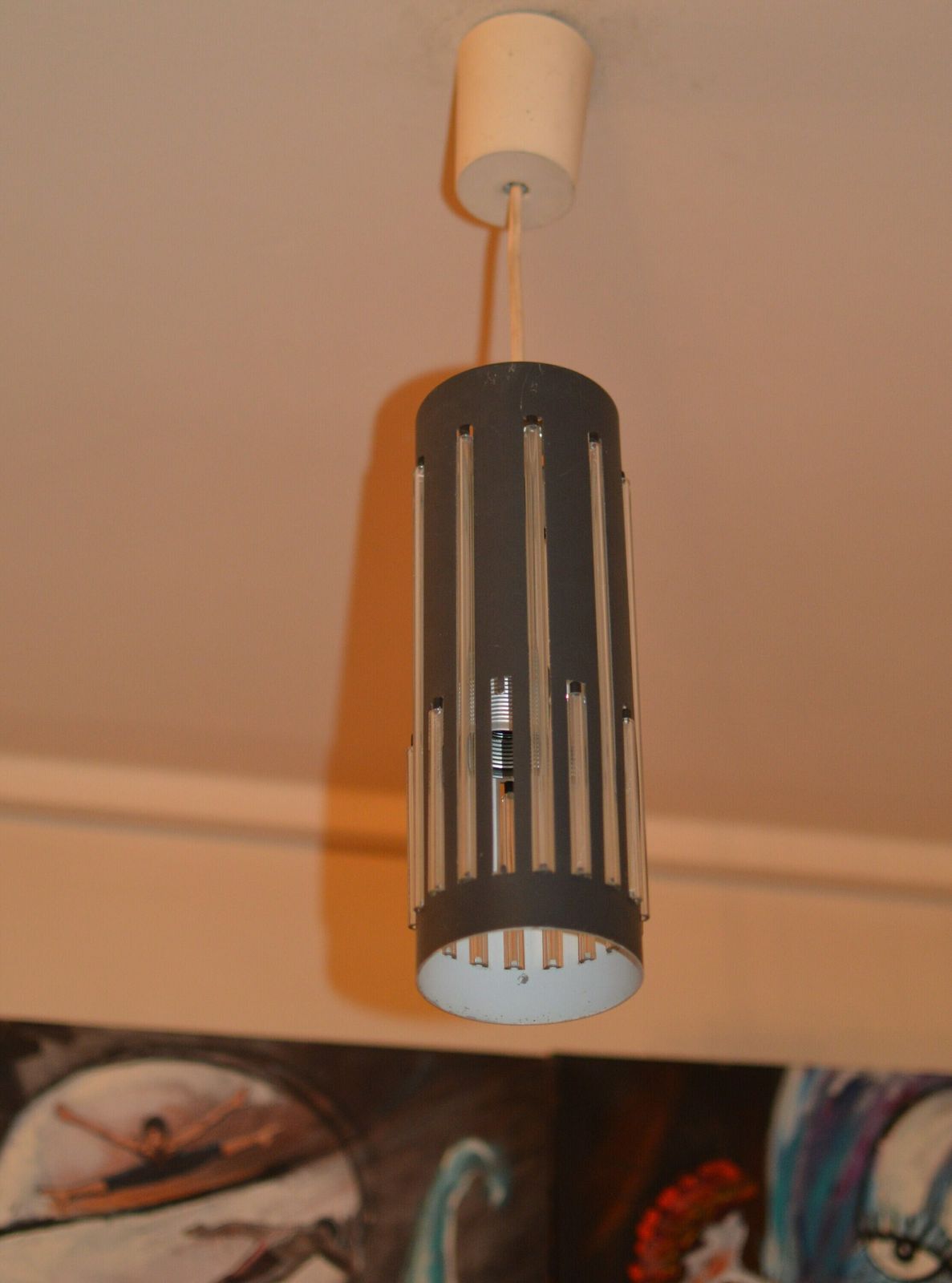 photo for sale Vintage Space Age Lamp Midcentury Nordic Lamp 1970 Industrial Lamp