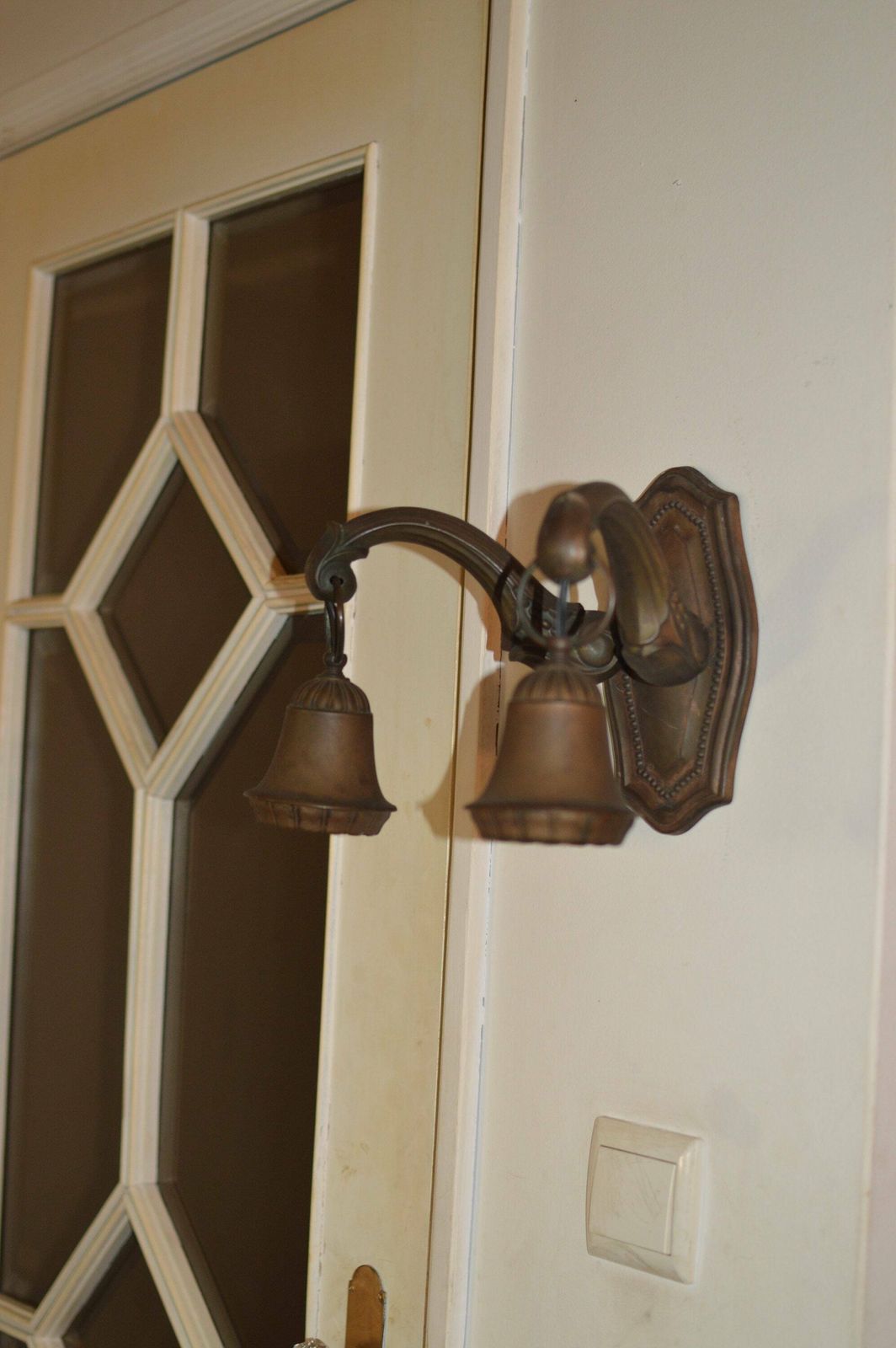Gilt Ole Lamp | Mid Century Gilded Metal Wall Lamp Vintage photo 65.0
