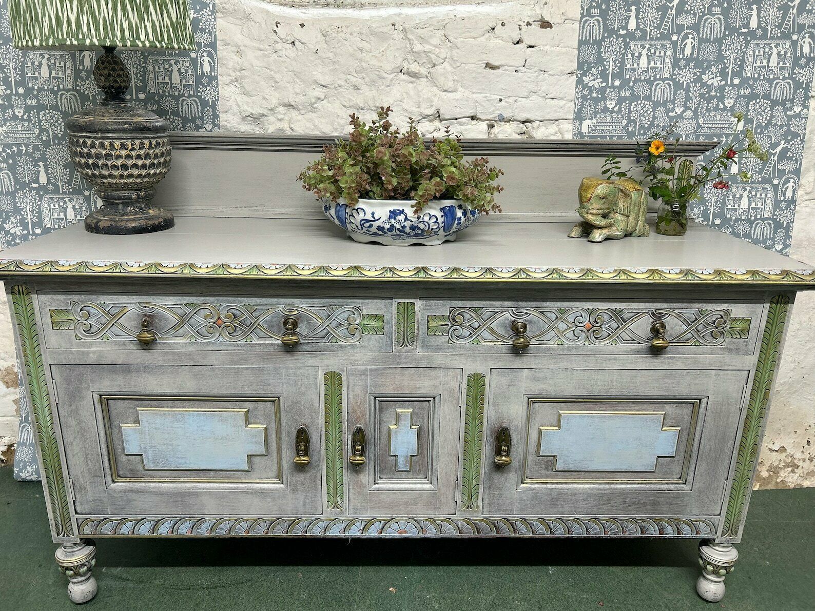 Antique Indian Sideboard, 1920s photo for sale