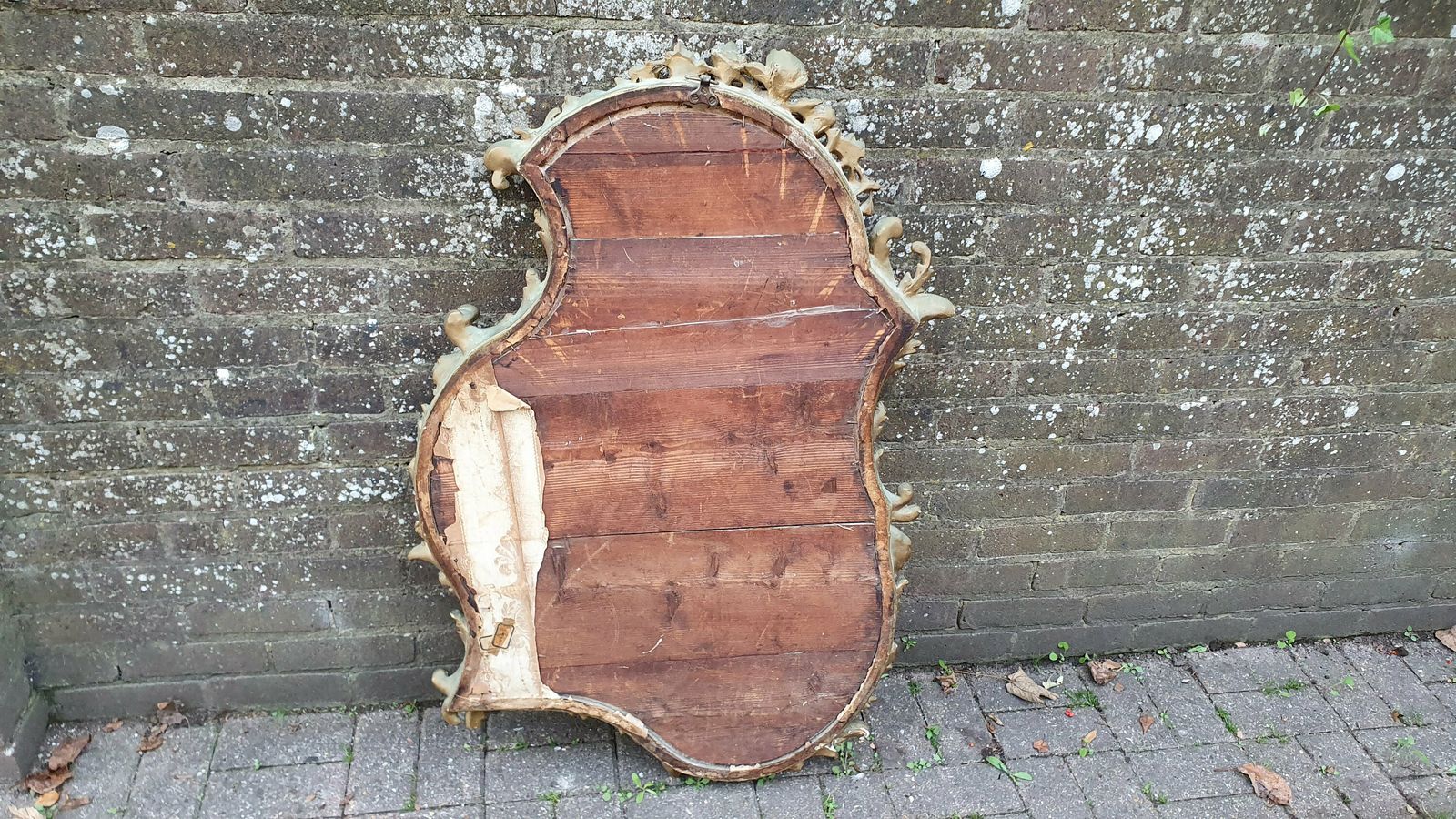 Stunning Huge Chunky Victorian Gold Gilt Wall Mirror French photo vintage