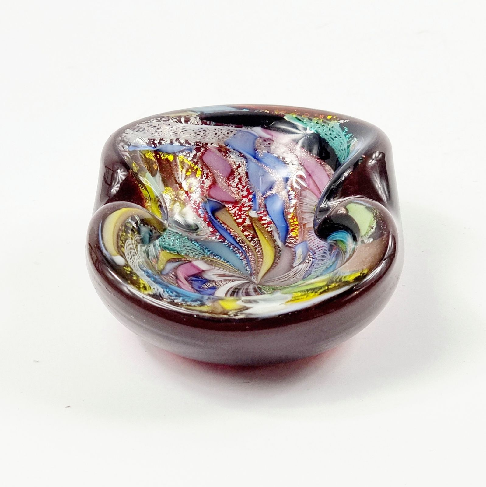 Tutti Frutti Murano Glass Ashtray By Dino Martens For Aureliano Toso, Italy, 1950s photo 185.0