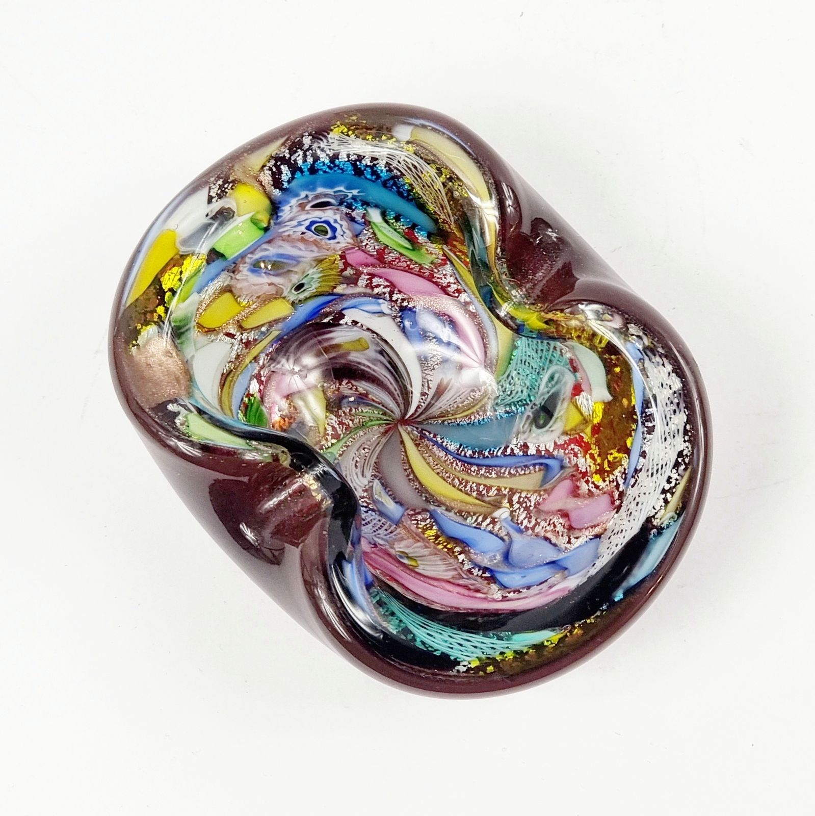 Tutti Frutti Murano Glass Ashtray By Dino Martens For Aureliano Toso, Italy, 1950s photo vinterior