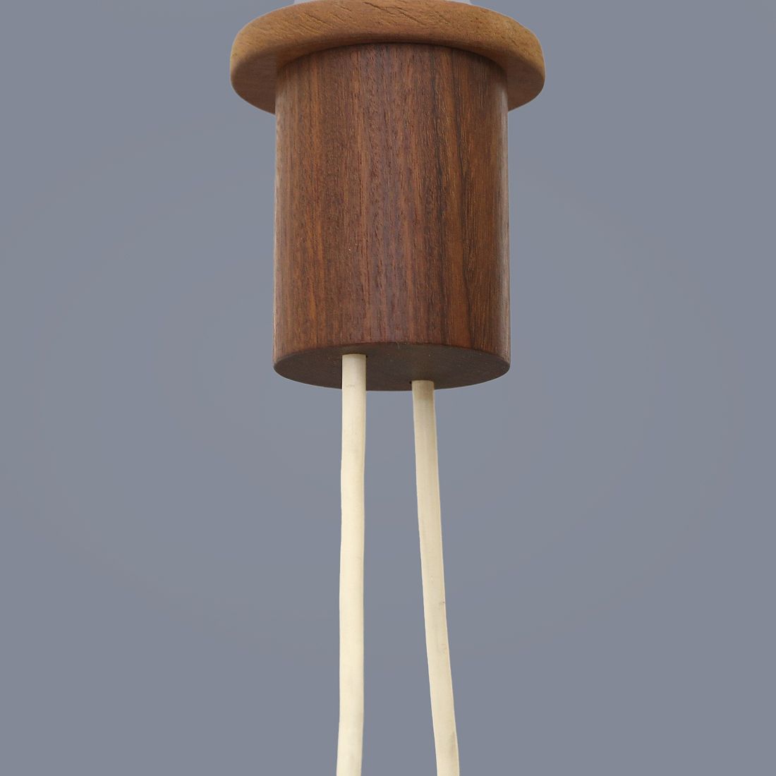 Opaline Glass And Teak Chandelier By Uno & östen Kristiansson For Luxus, 1960s photo buy