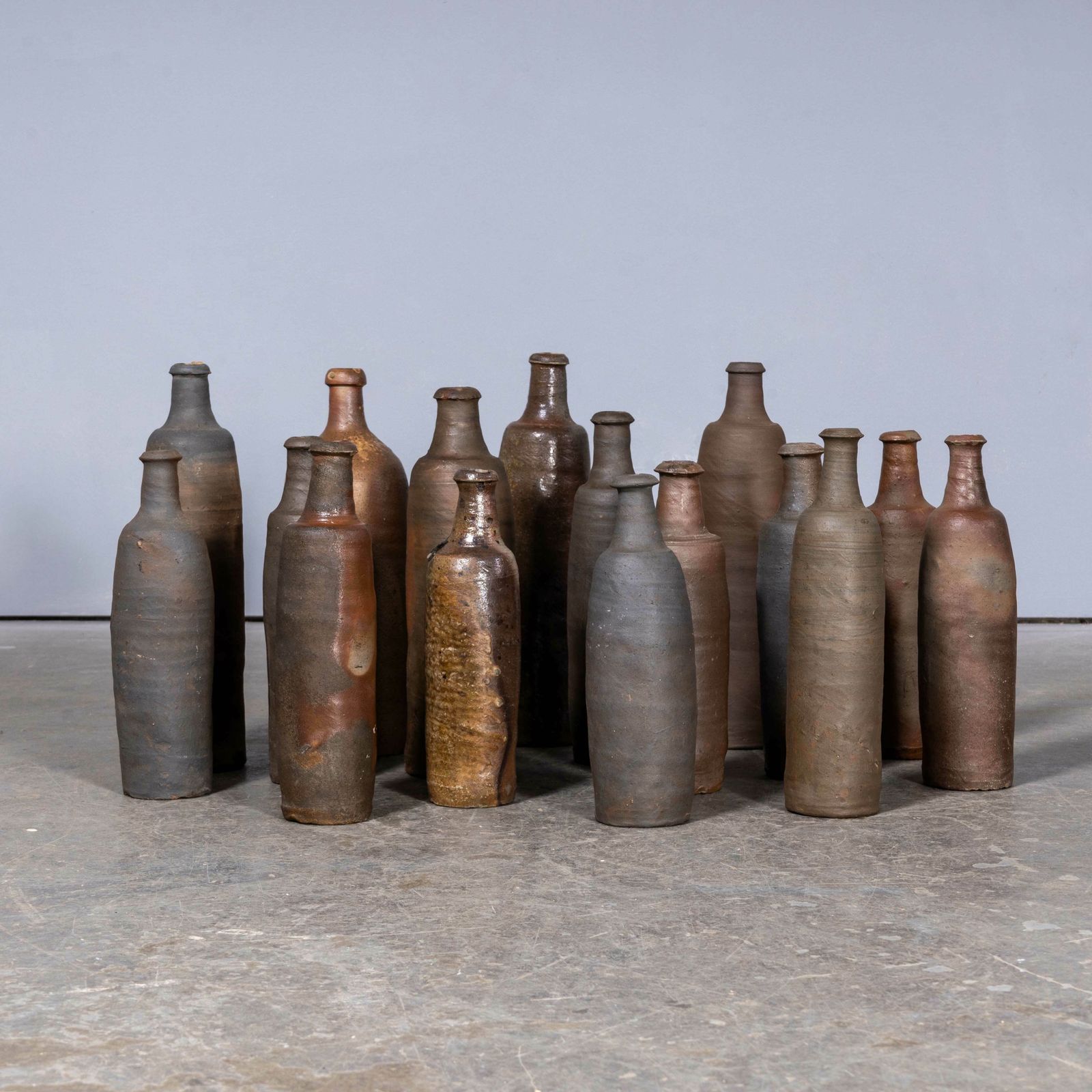 19th Century French Stoneware Bottles photo Home Decor