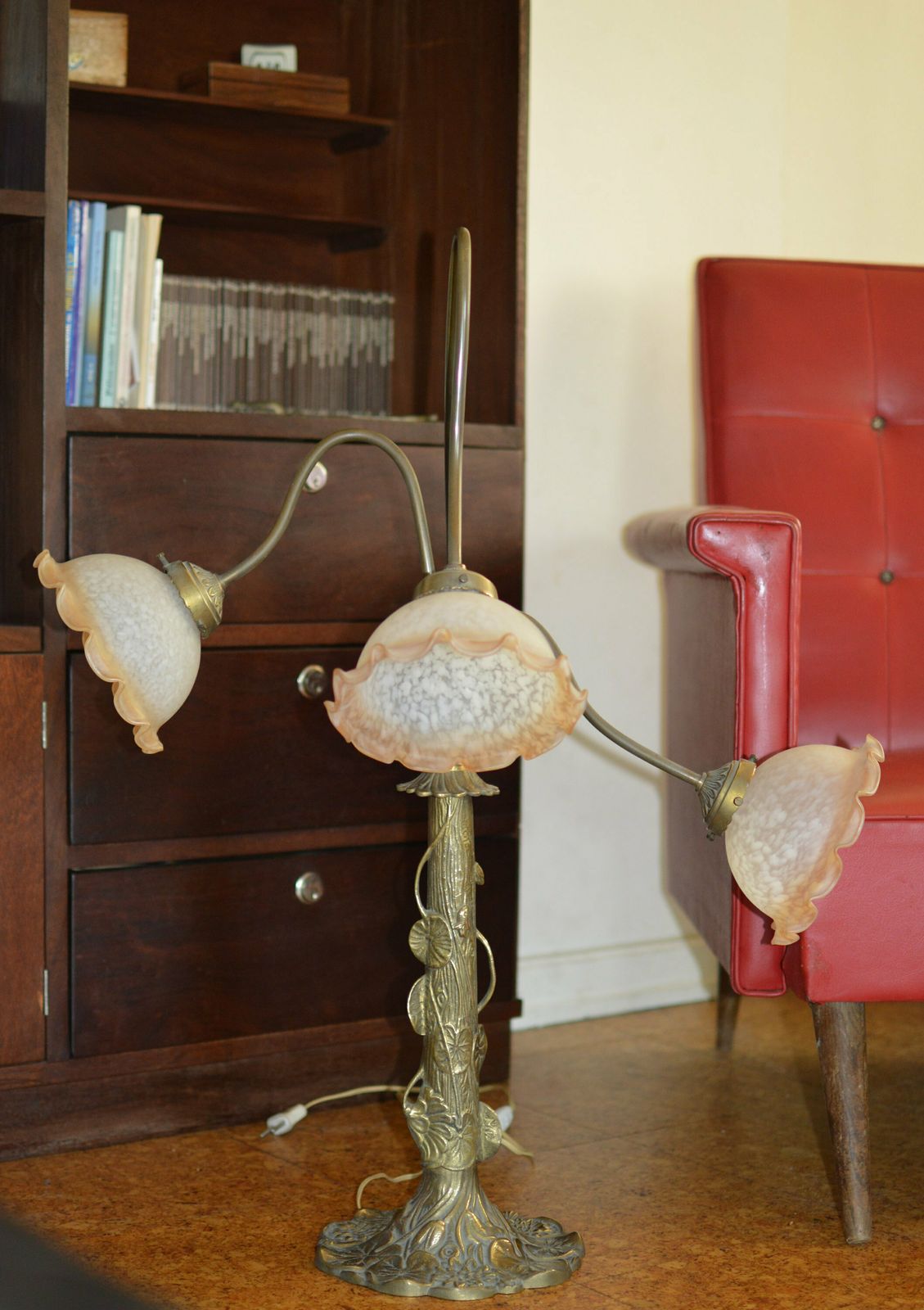 Art Nouveau Table Lamp.. Floor Lamp Lamp Art Nouveau Rare. photo for sale