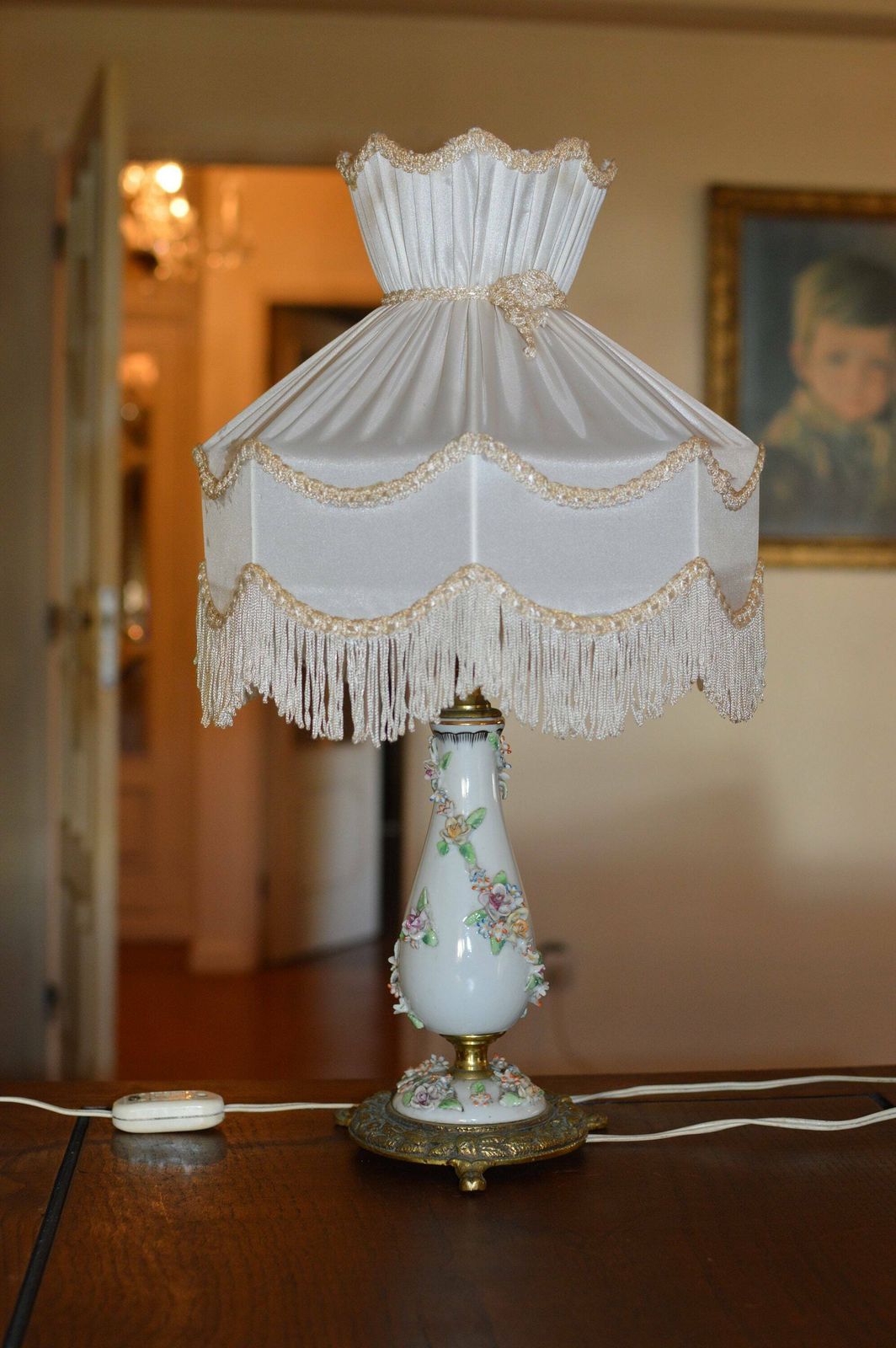 Pair Of 1960s Porcelain Lamps Art Deco Mid Century photo furniture