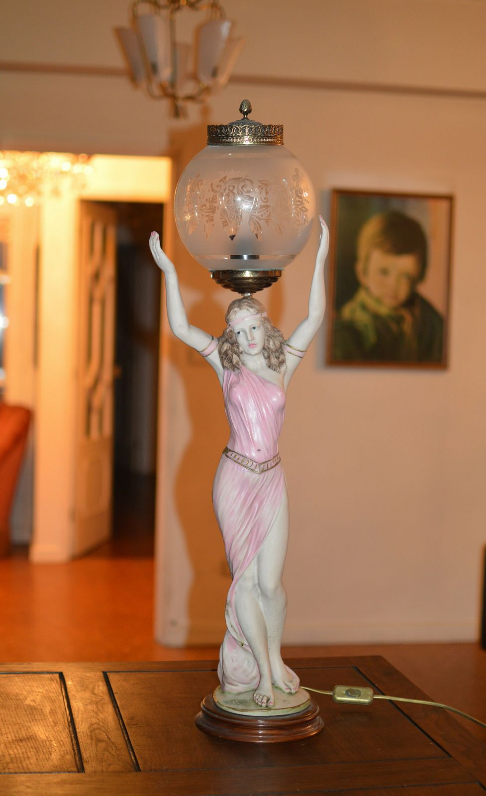 Vintage Table Lamp 1960 Midcentury Lamp. Lamp Moderniste Big:) photo 432.0