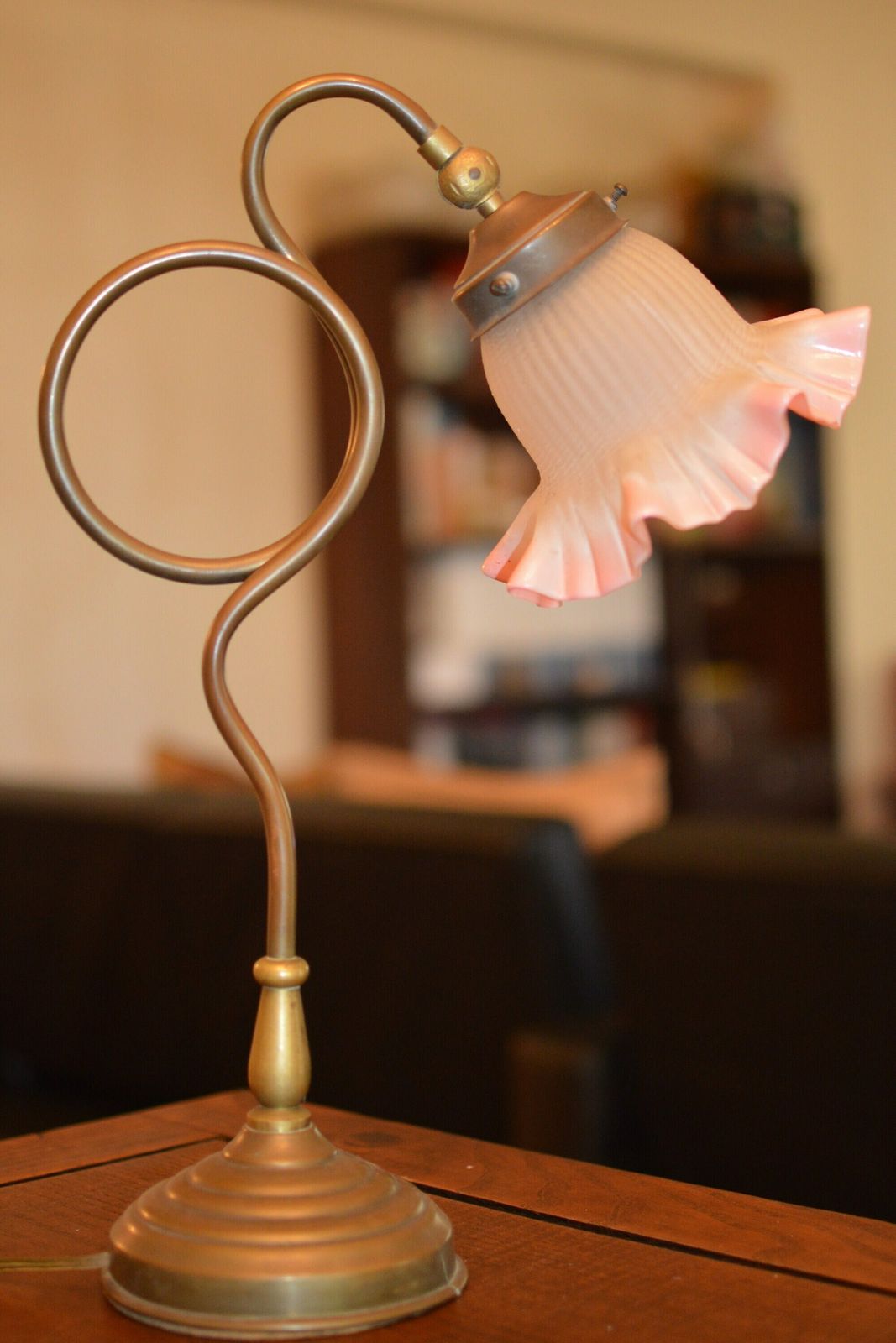 Pair Of Vintage Art Nouveau Table Lamp. Art Deco Table Lamp photo Lighting