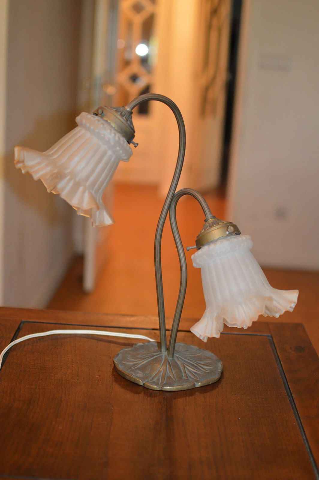 Art Nouveau Table Amp . . Art Deco Lamp photo for sale