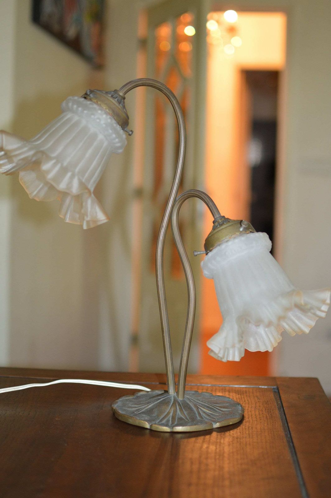 photo furniture Art Nouveau Table Amp . . Art Deco Lamp