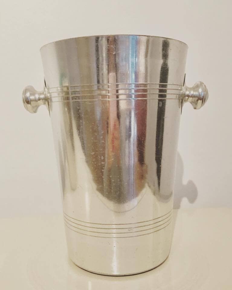 Champagnekühler, Ijsemmer, Ijskoeler. Elegant, Art Deco, Champagne, Vintage, Wijnkoeler, Bar, Bartender, Baraccessoires photo for sale