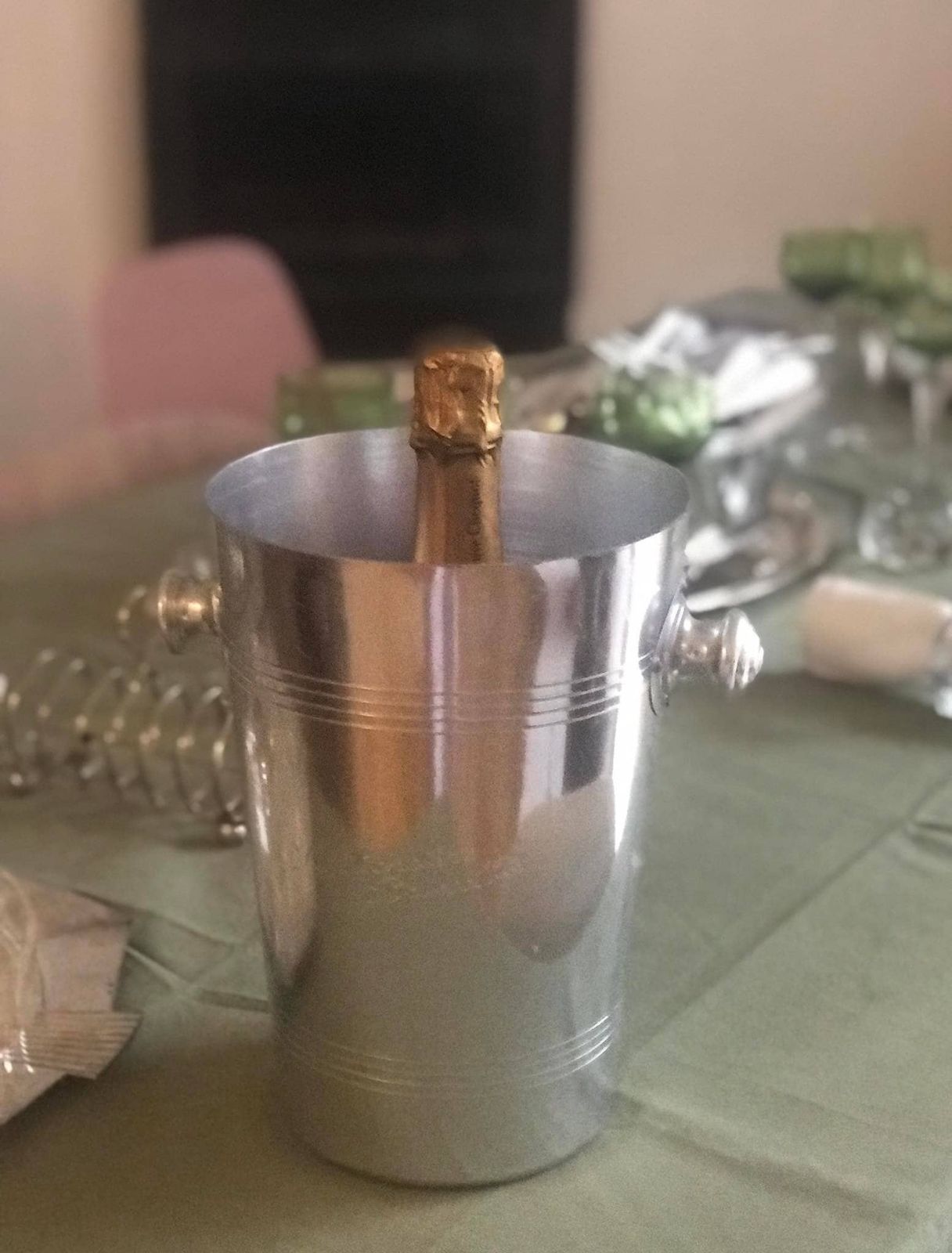 Champagnekühler, Ijsemmer, Ijskoeler. Elegant, Art Deco, Champagne, Vintage, Wijnkoeler, Bar, Bartender, Baraccessoires photo buy