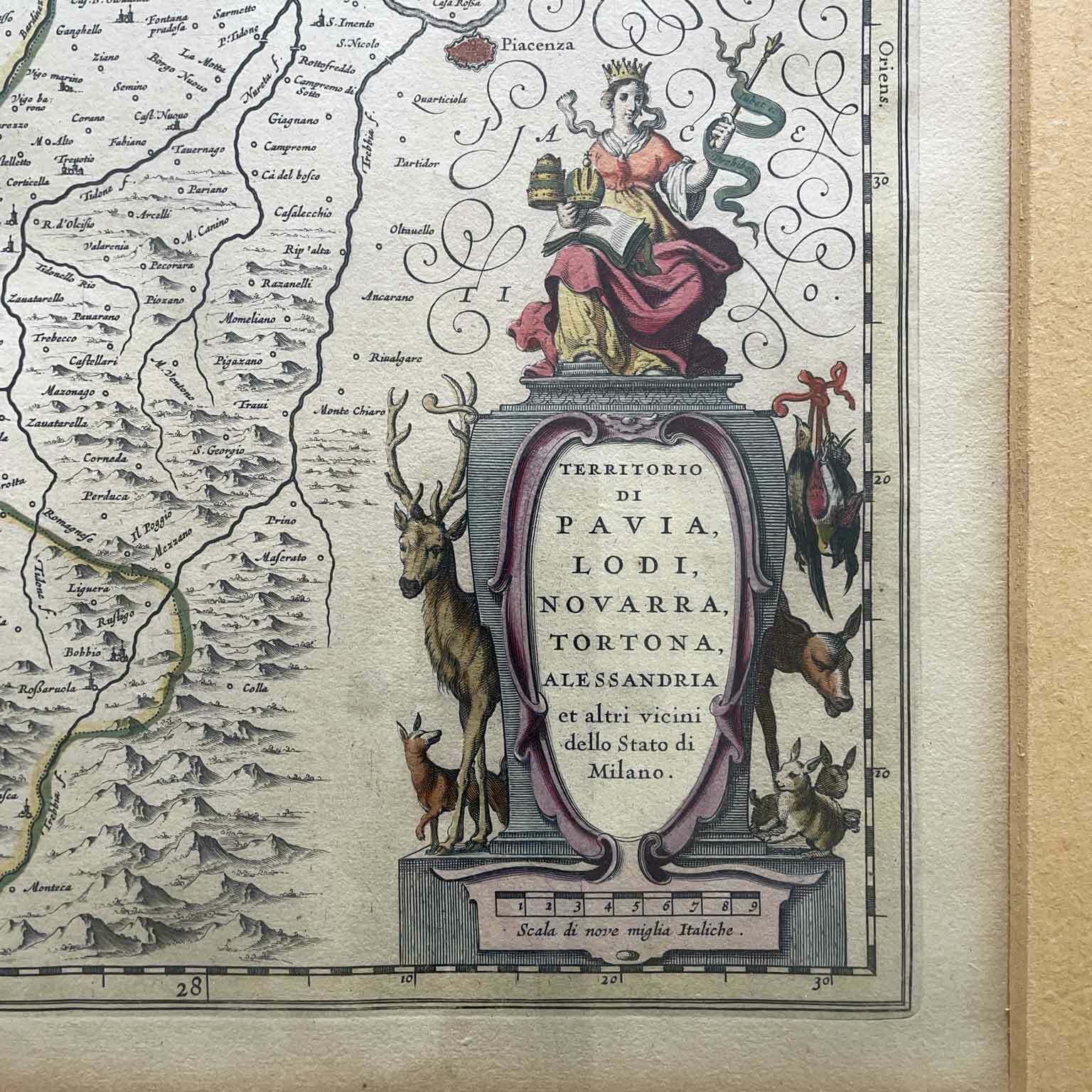 Willem Blaew Territories Of Pavia Lodi Novarra Tortona Alessandria And Other Neighbors Of The State Of Milan 1640 Amsterdam photo for sale