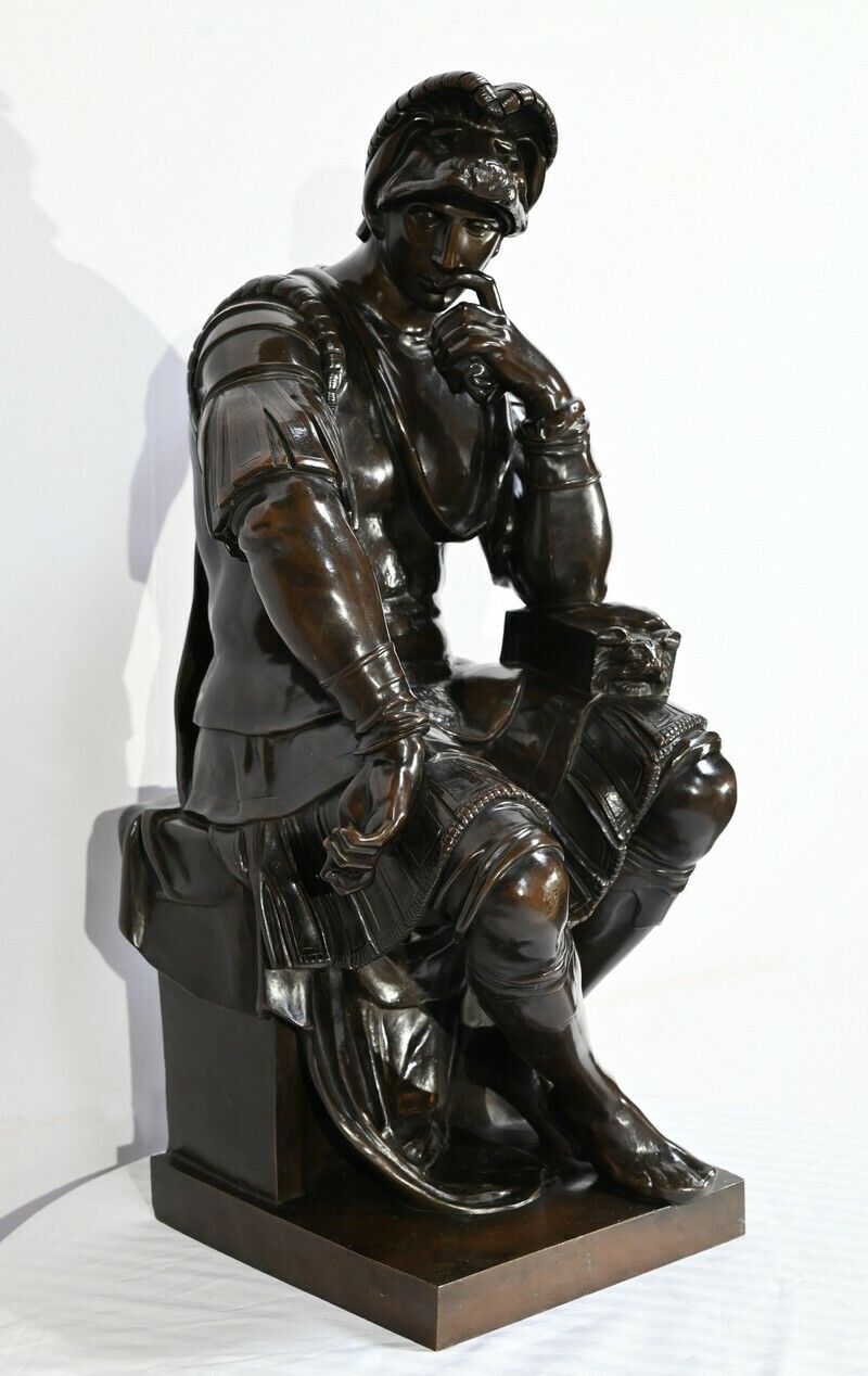 Bronze “Laurent De Medici” After Michelangelo, 19th Century School – Mid 19th Century photo for sale