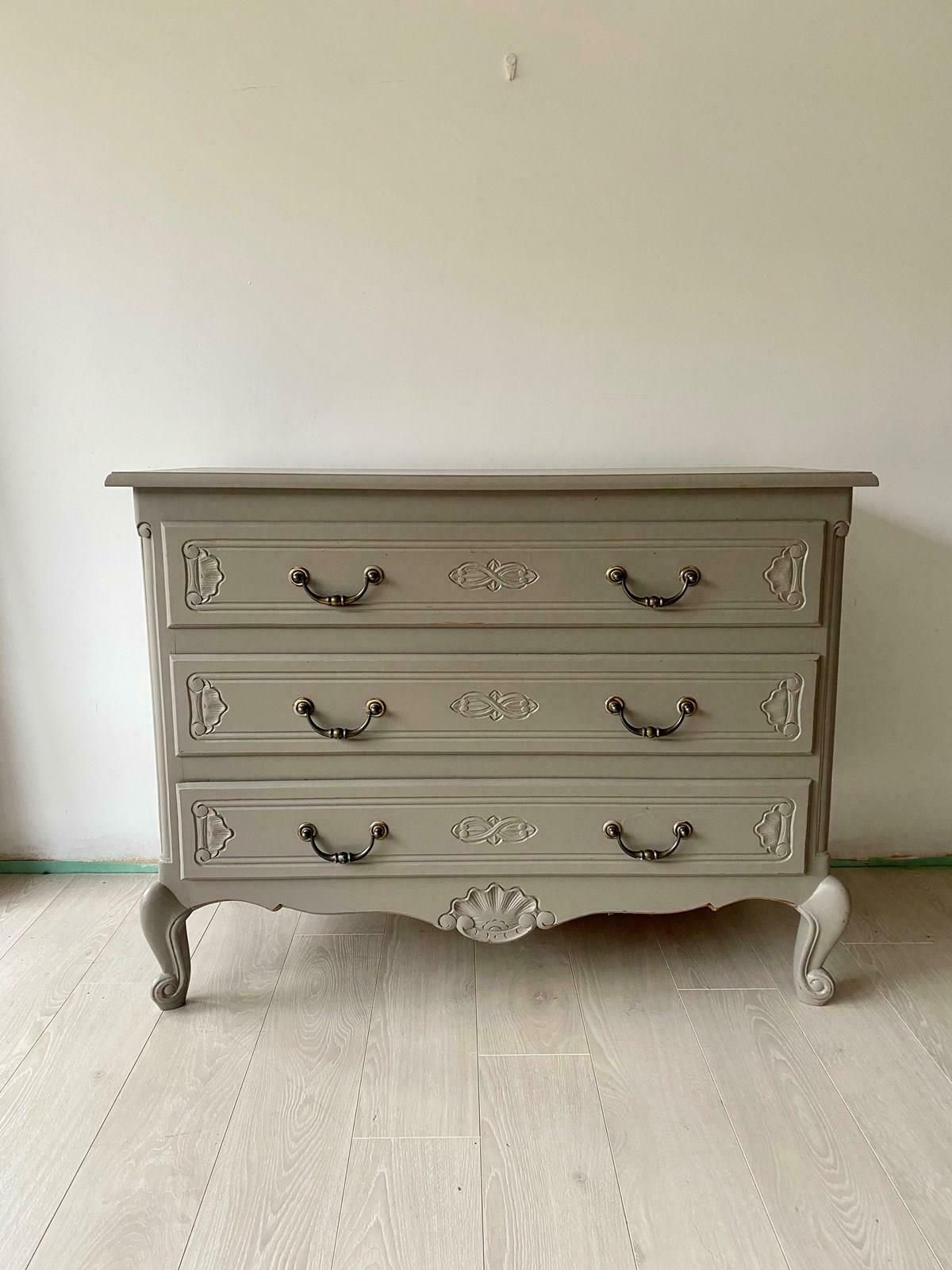 Painted Vintage French Chest Of Drawers photo Furniture