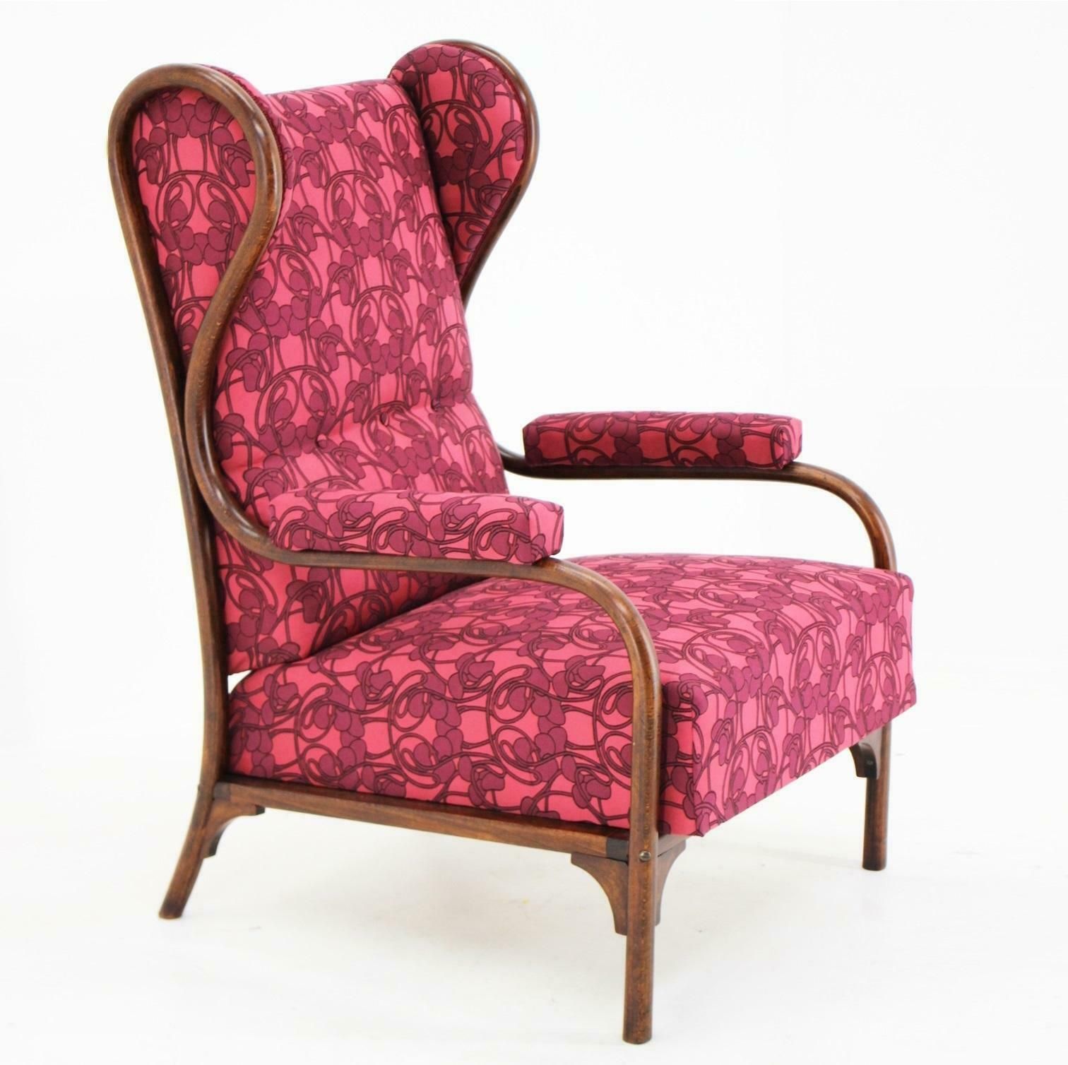 Art Nouveau Wing Chair Thonet Nr.6541, Since 1904 photo furniture