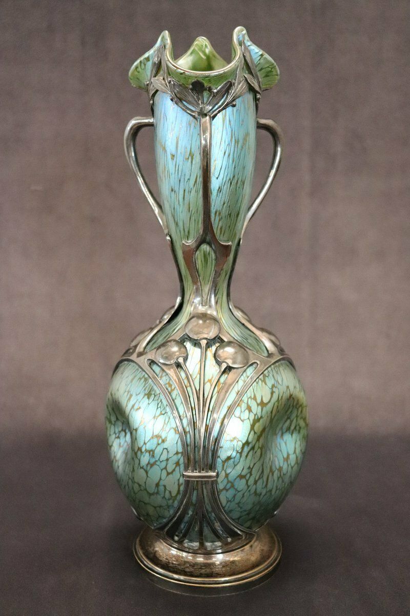 Art Nouveau Vase By Moritz Hacker And Johann Loetz Witwe, 1900s photo buy