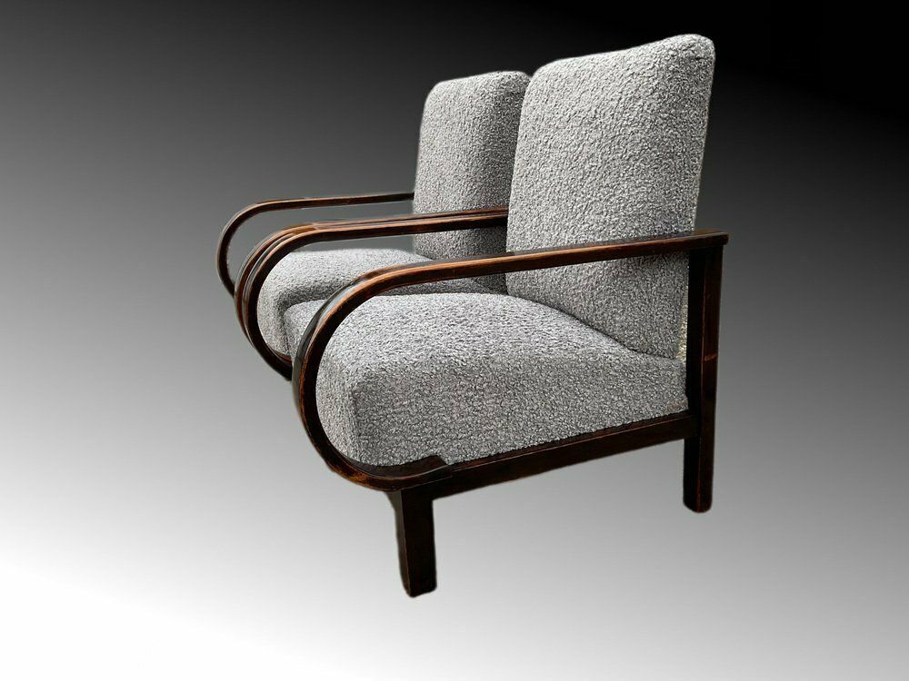 4285.0 Art Deco Armchairs By Jindrich Halabala For Up Závody, 1930s, Set Of 2 photo