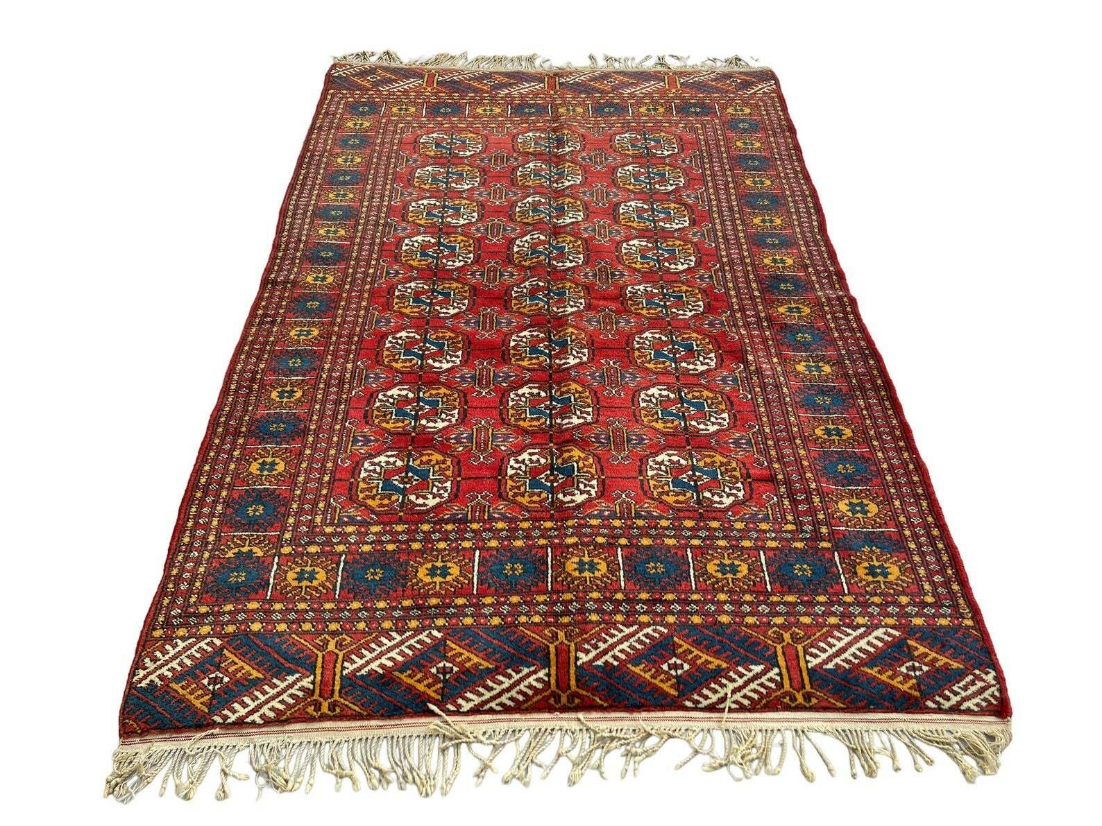 Vintage Afghan Buchara Rug ,Feiner Handgeknüpfter Orientteppich Turkmen Buchara Teppich photo for sale