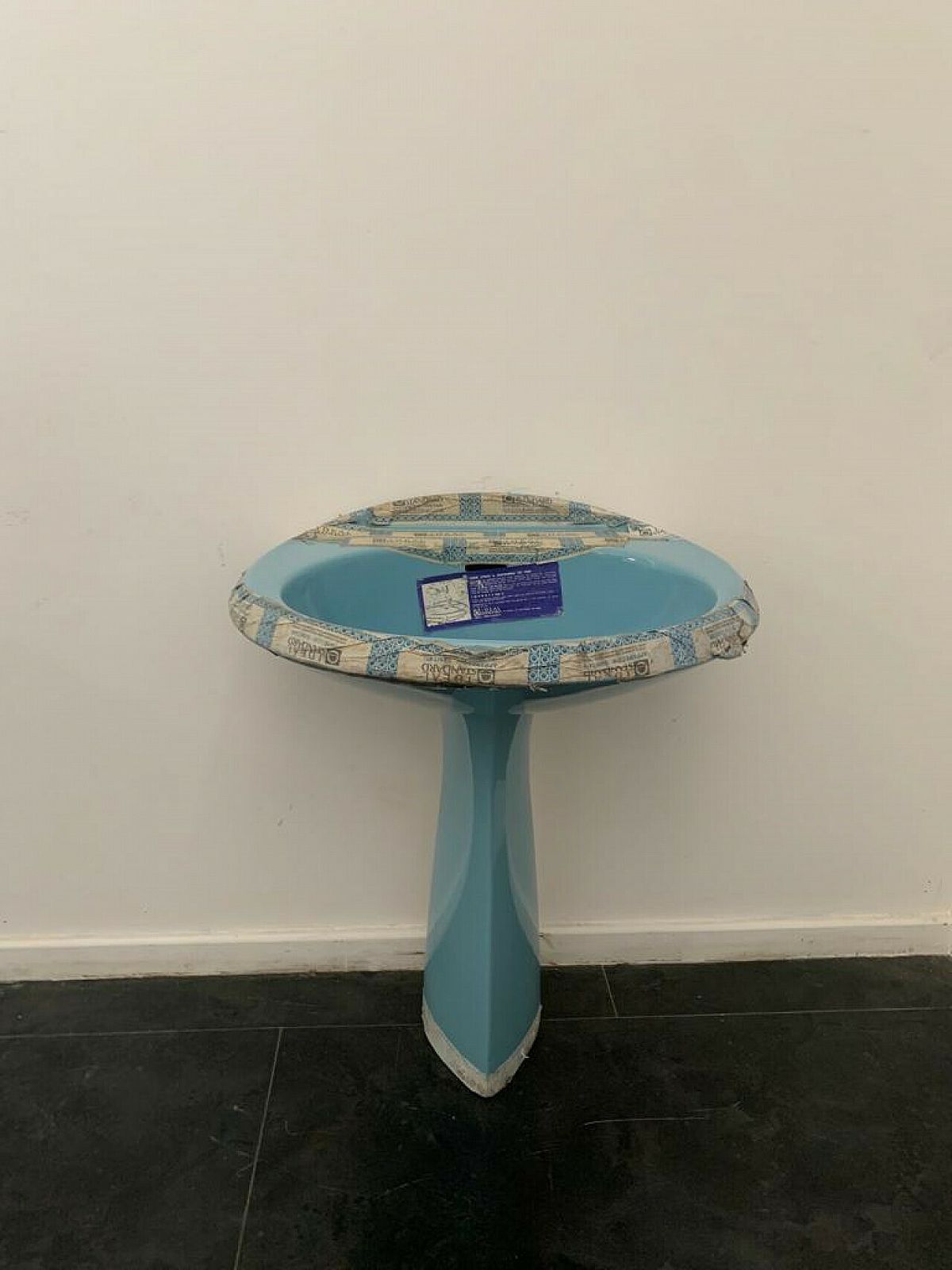 Ellisse Washbasin Light Blue By Ideal Standard, 1970s photo furniture