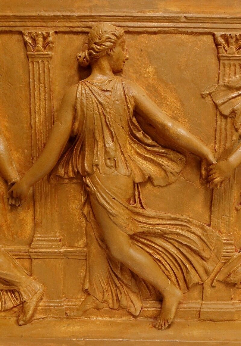2537.6209673099997 High Relief Plaster Sculpture, “Dancers Of Borghese” – 19th Century photo