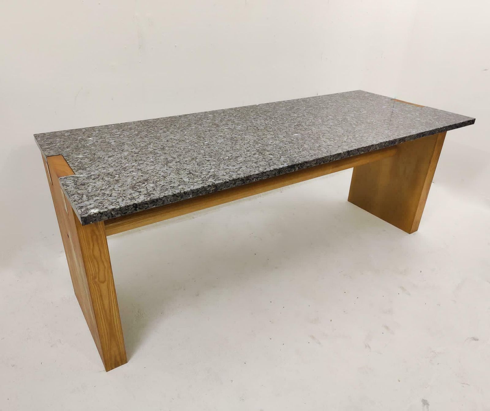 Console Model ''Valmarana'' By Carlo Scarpa For Simon, Ash And Granite, Italy 1972 photo furniture