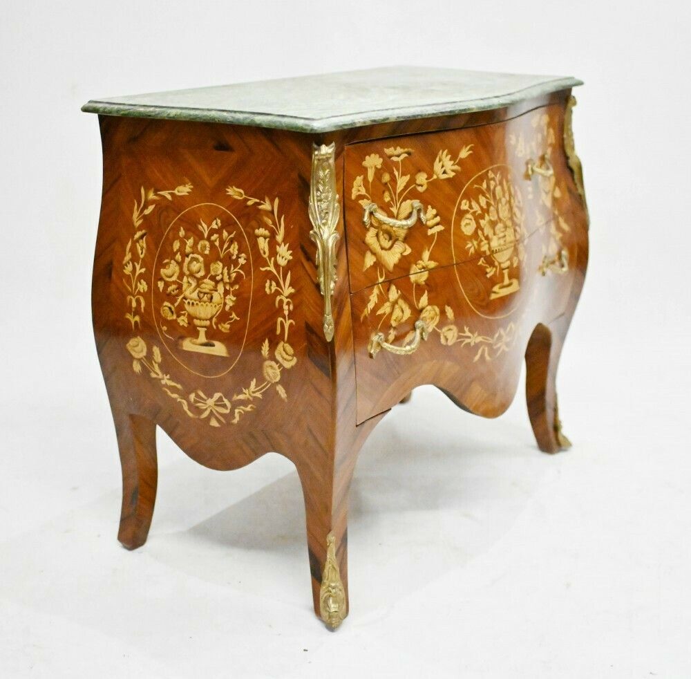 French Bombe Commode Inlay Chest Of Drawers photo 1400.0