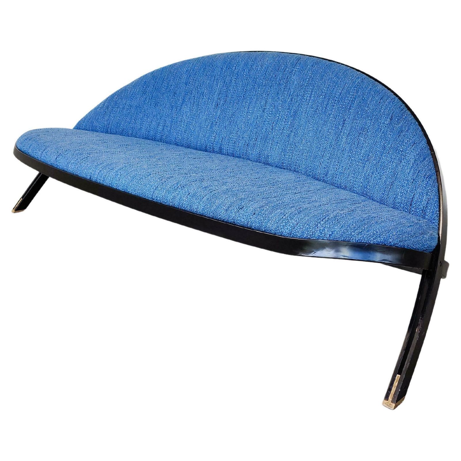 Mid Century Modern Blue ''Saturno'' Sofa By Gastone Rinaldi For Rima, Italy, 1957