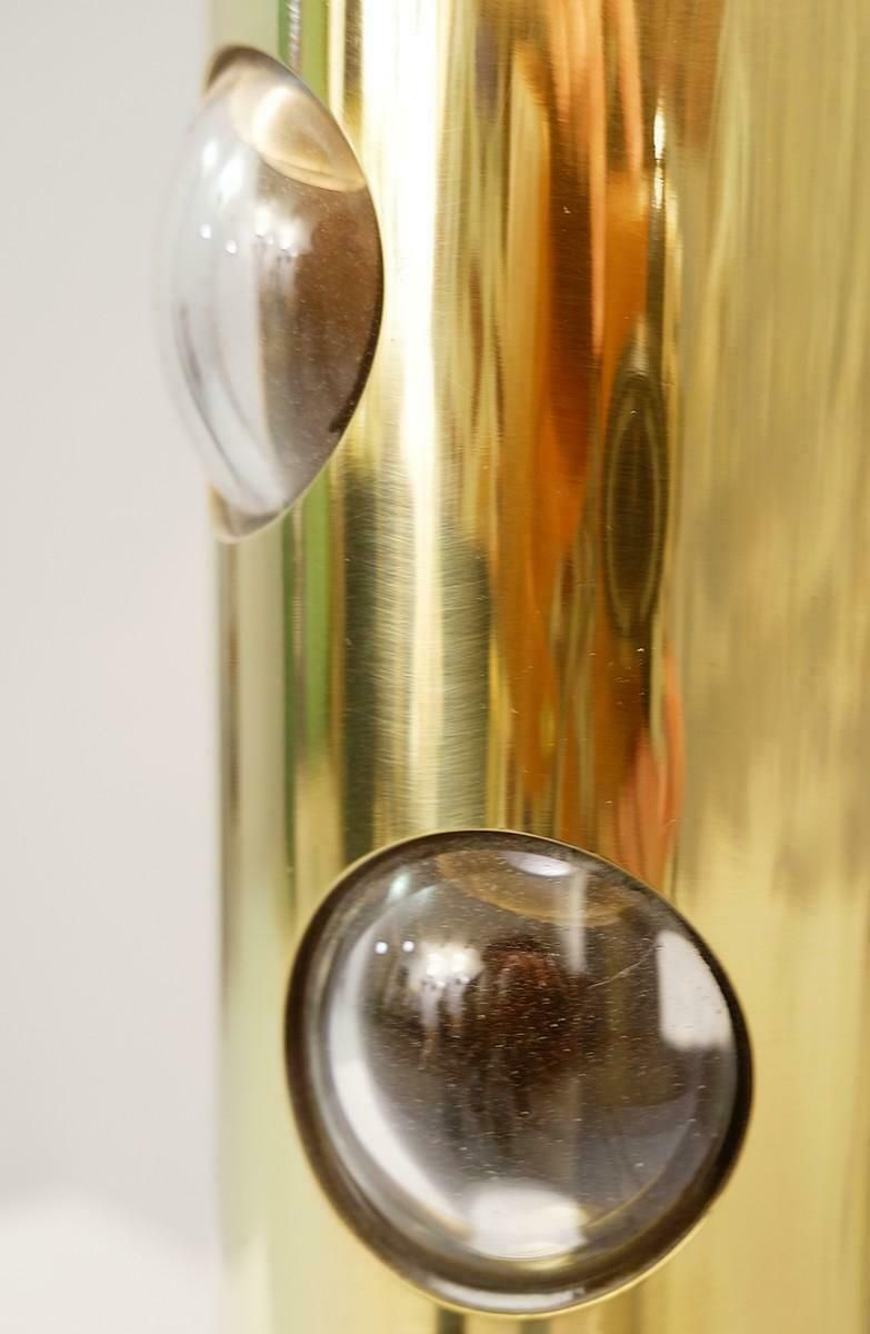 Pair Of Italian Lamps In Brass And Glass Bulb photo furniture