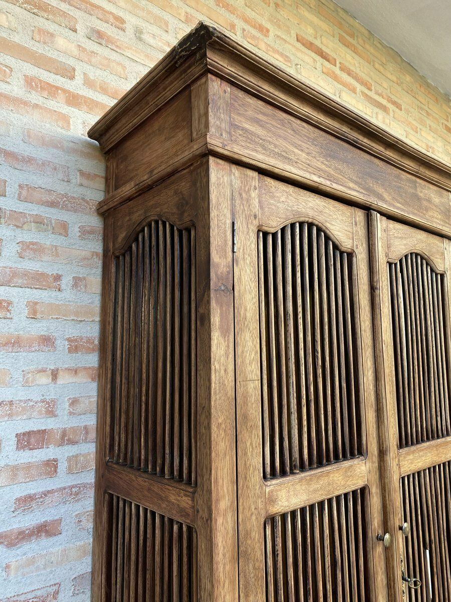 18th Century Cupboard Or Cabinet, Wine Rack, Pine, French, Restored photo vintage
