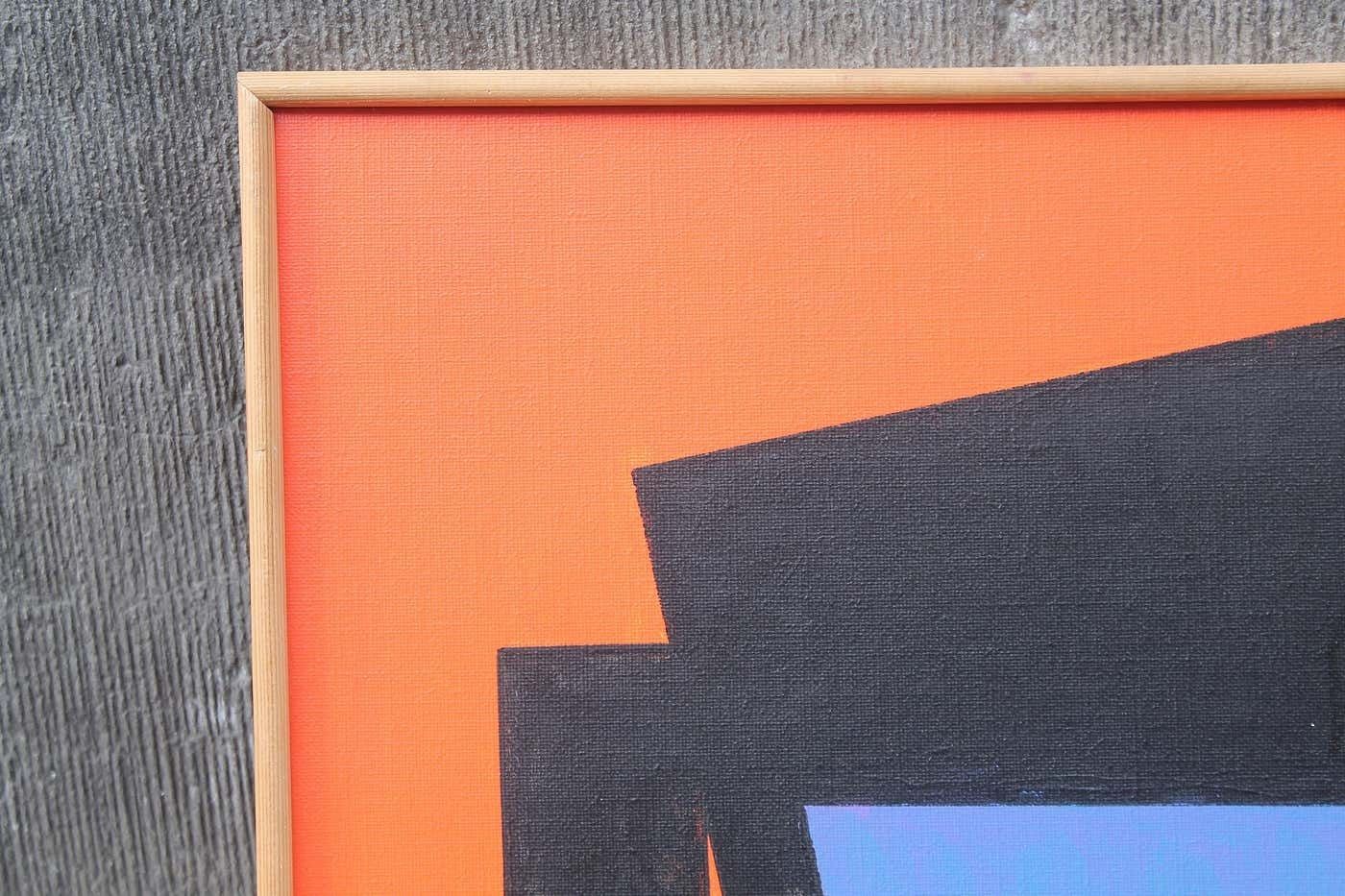 Oil On Canvas By Guy Vandenbranden, Belgium, 1996 photo for sale