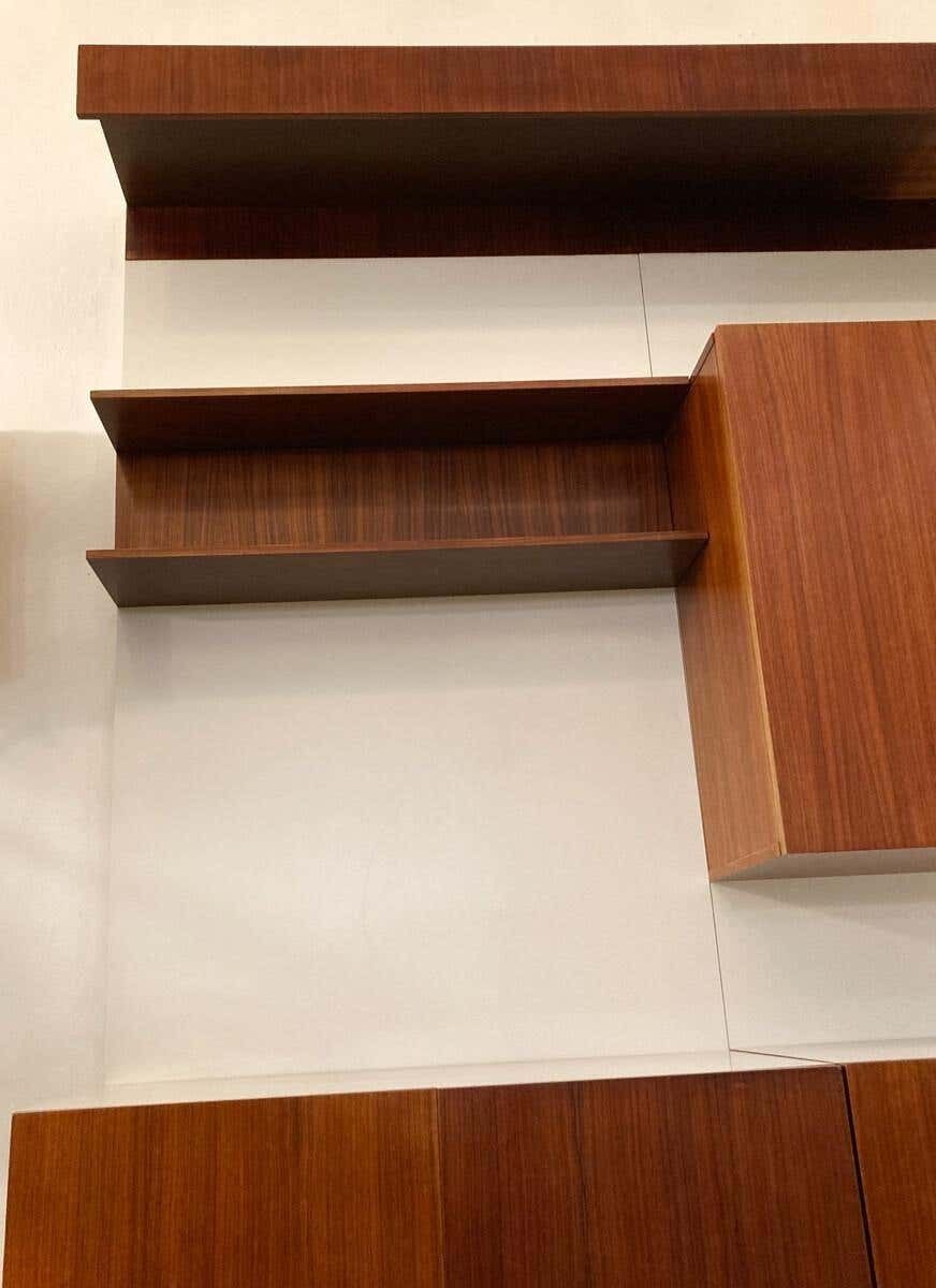 photo furniture Mid Century Modern German Wall Unit, Wood, 1970s