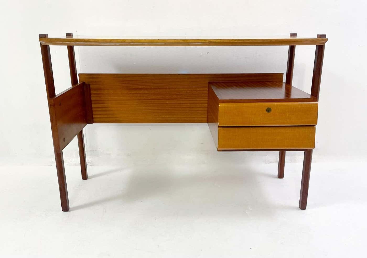 Mid Century Modern Italien Wooden Desk, 1960s photo furniture