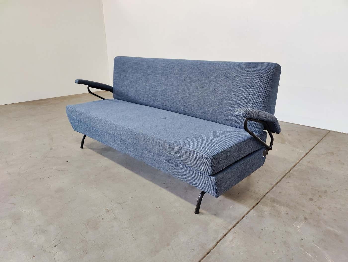 Mid Century Modern Italian Sofa Bed, 1960s   New Upholstery photo for sale