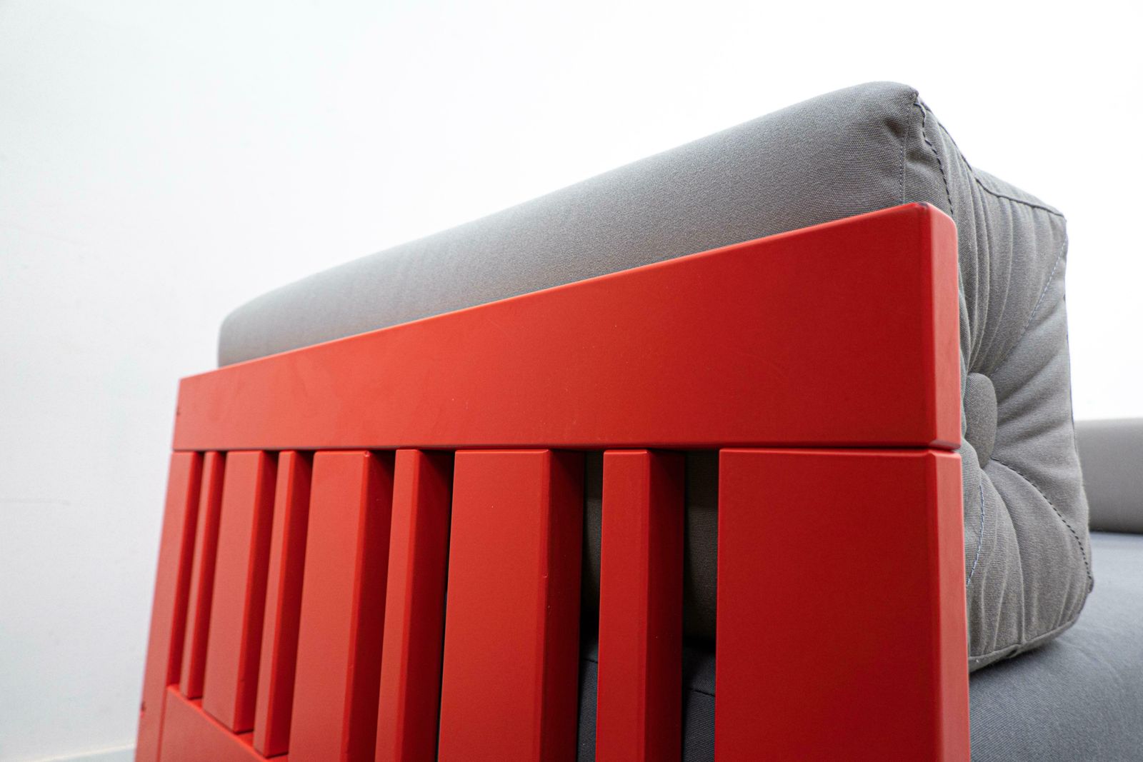 Mid Century Orange "Califfo" Sofa By Ettore Sottsass, Poltronova, Italy, 1960s photo Furniture