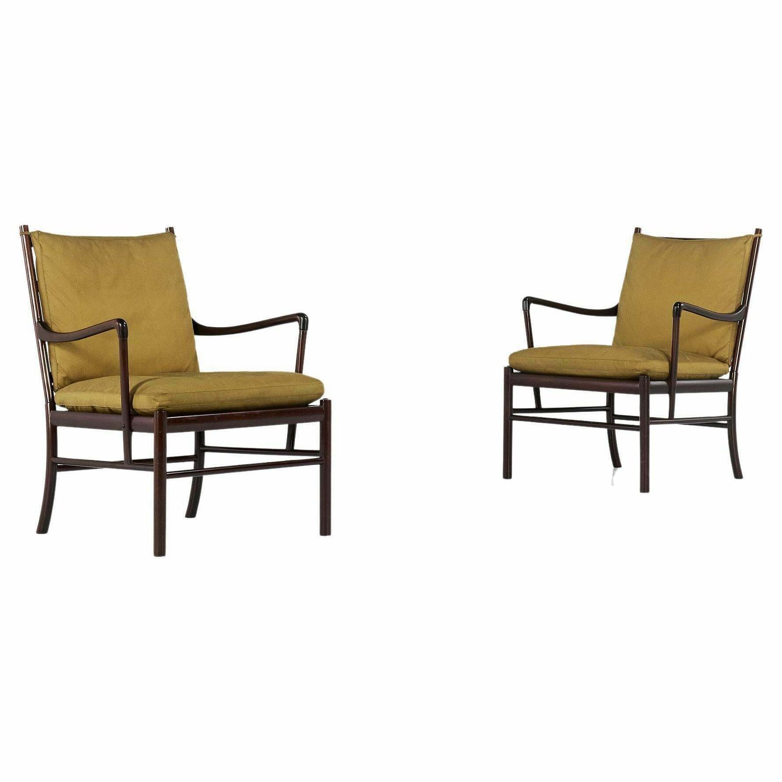 Pair Of Mid Century Armchairs Model Pj149 By Ole Wanscher For Poul Jeppesen