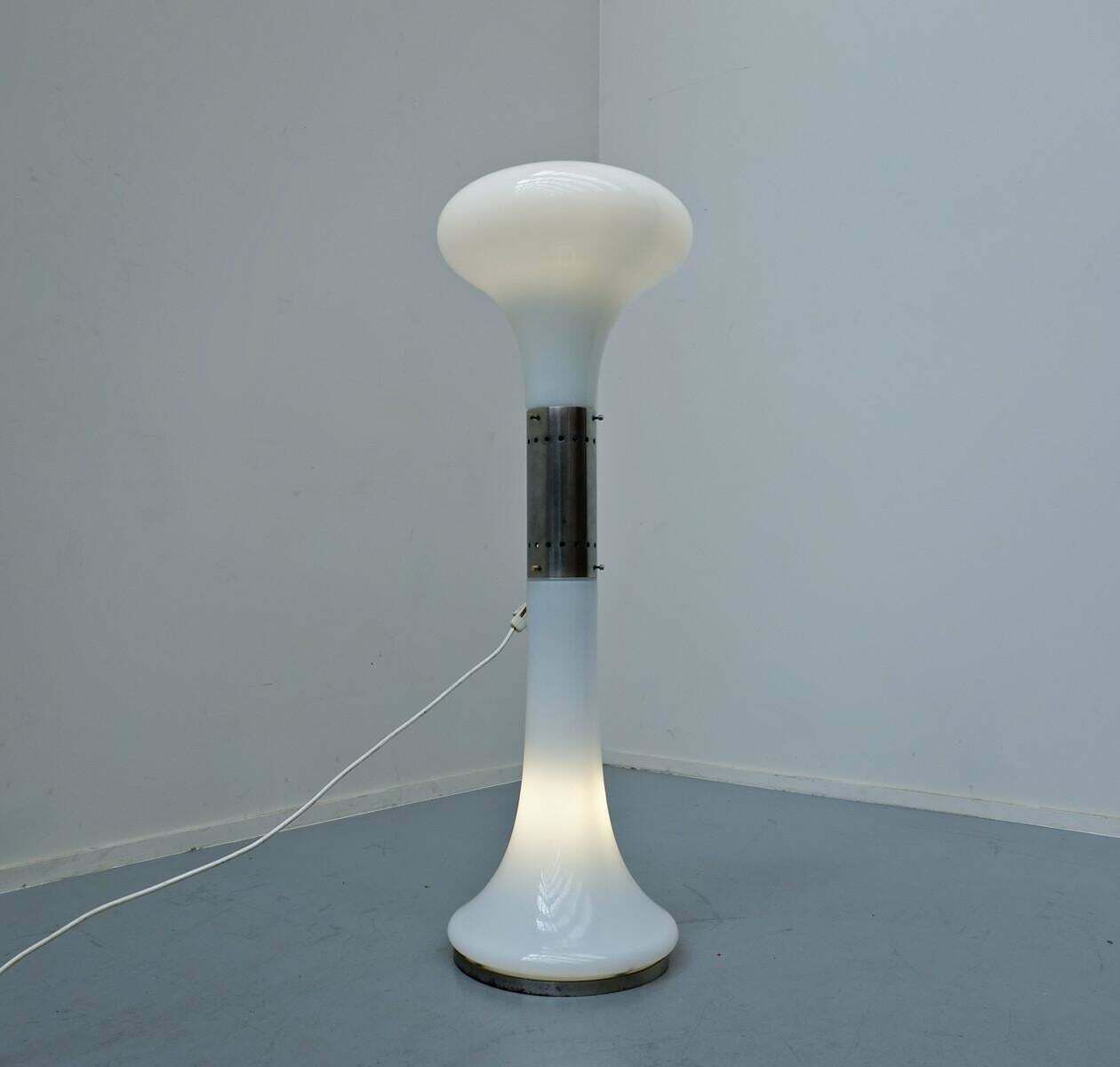 Mid Century Modern Floor Lamp Model ''Soffiato'' By Carlo Nason For Mazzega, 1960s photo Lighting
