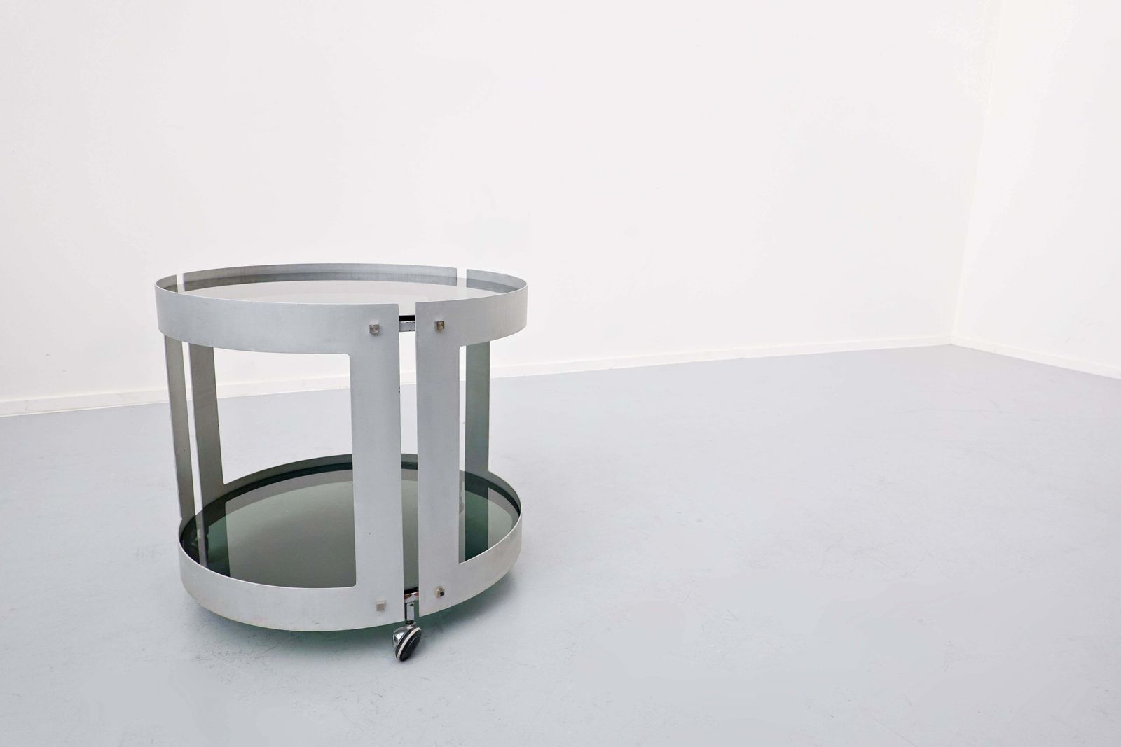 Trolley, Glass And Metal, 1970s photo furniture